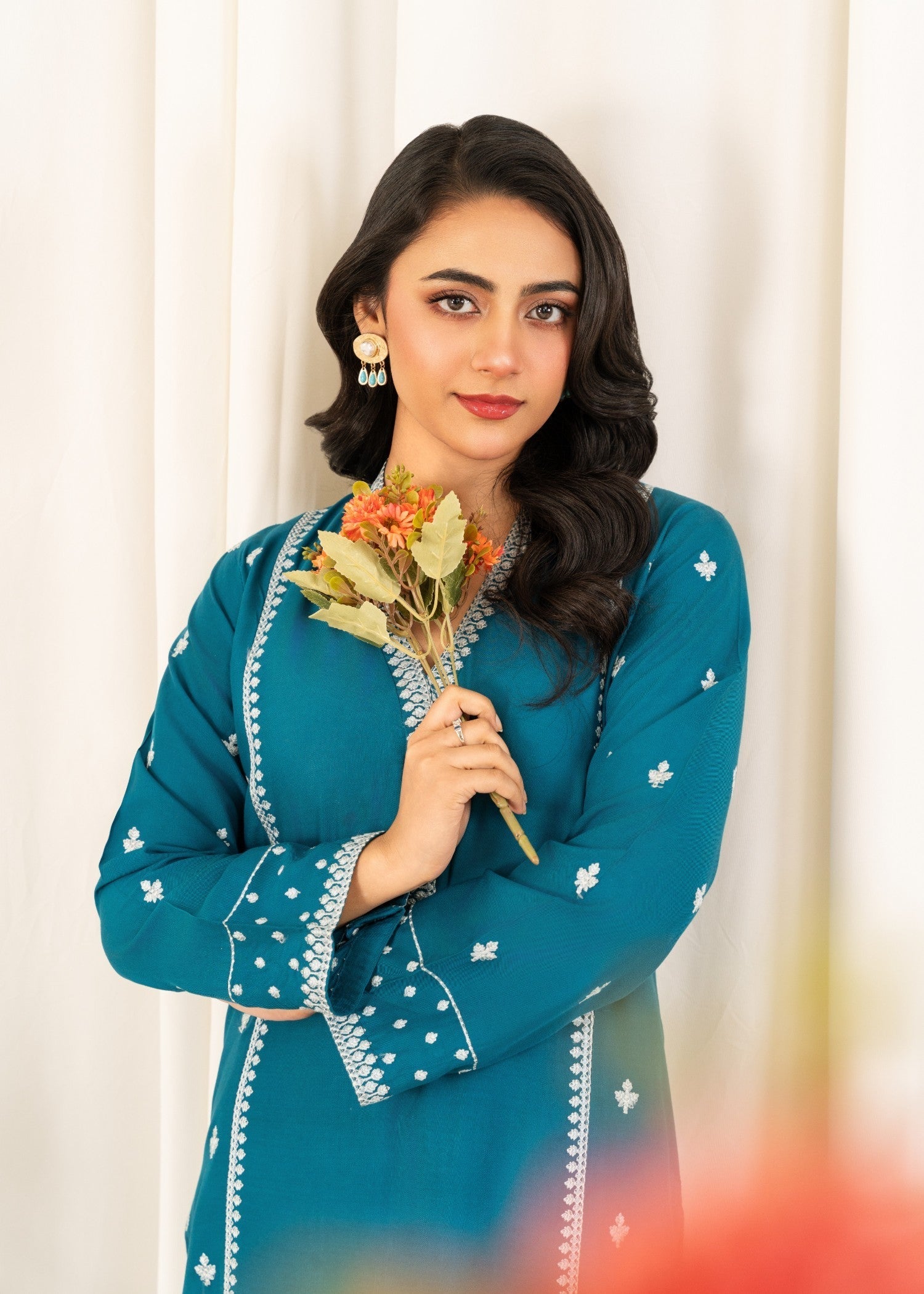 cotton viscose Co Ord Sets in Teal