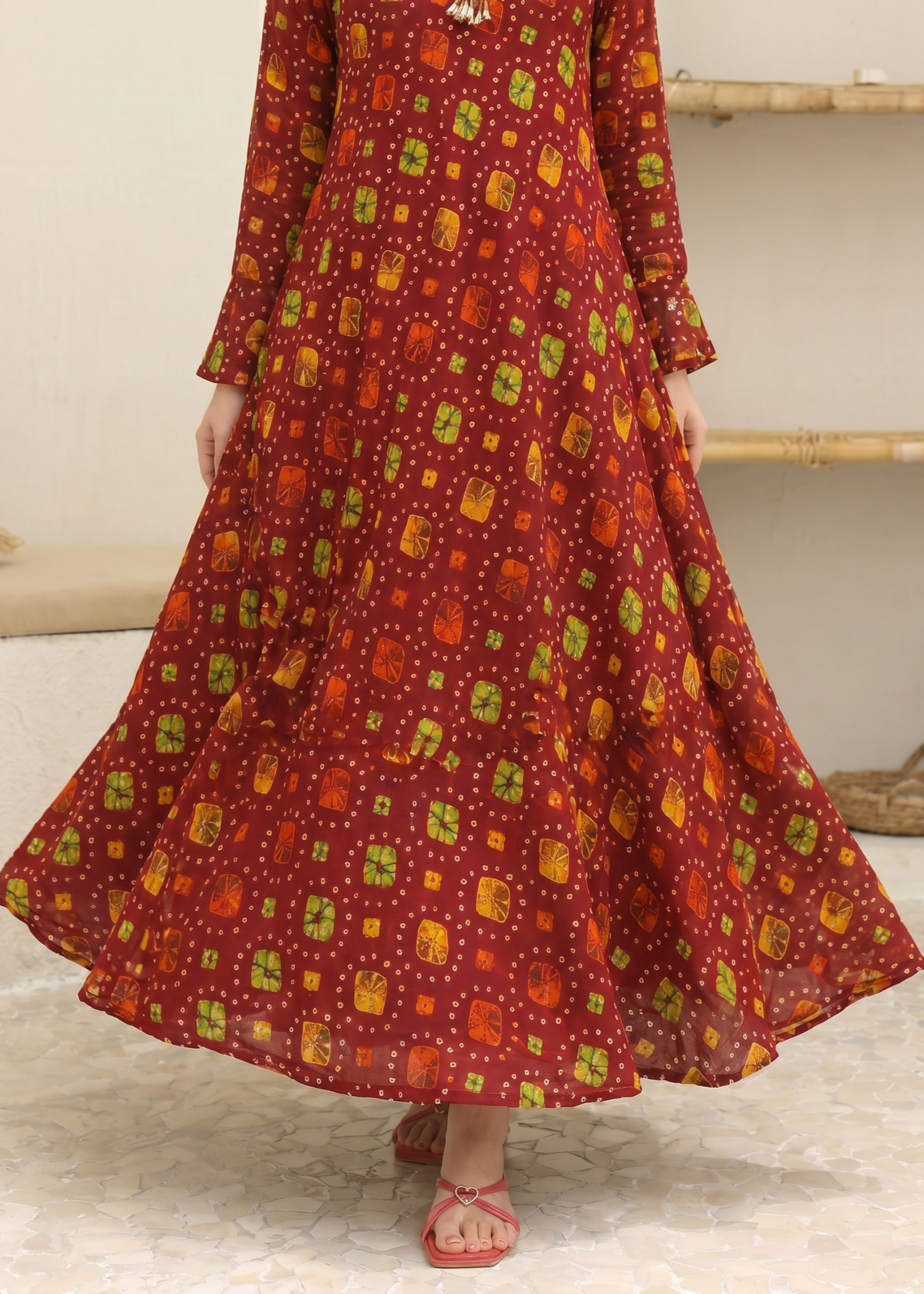 lawn Maxi in Red