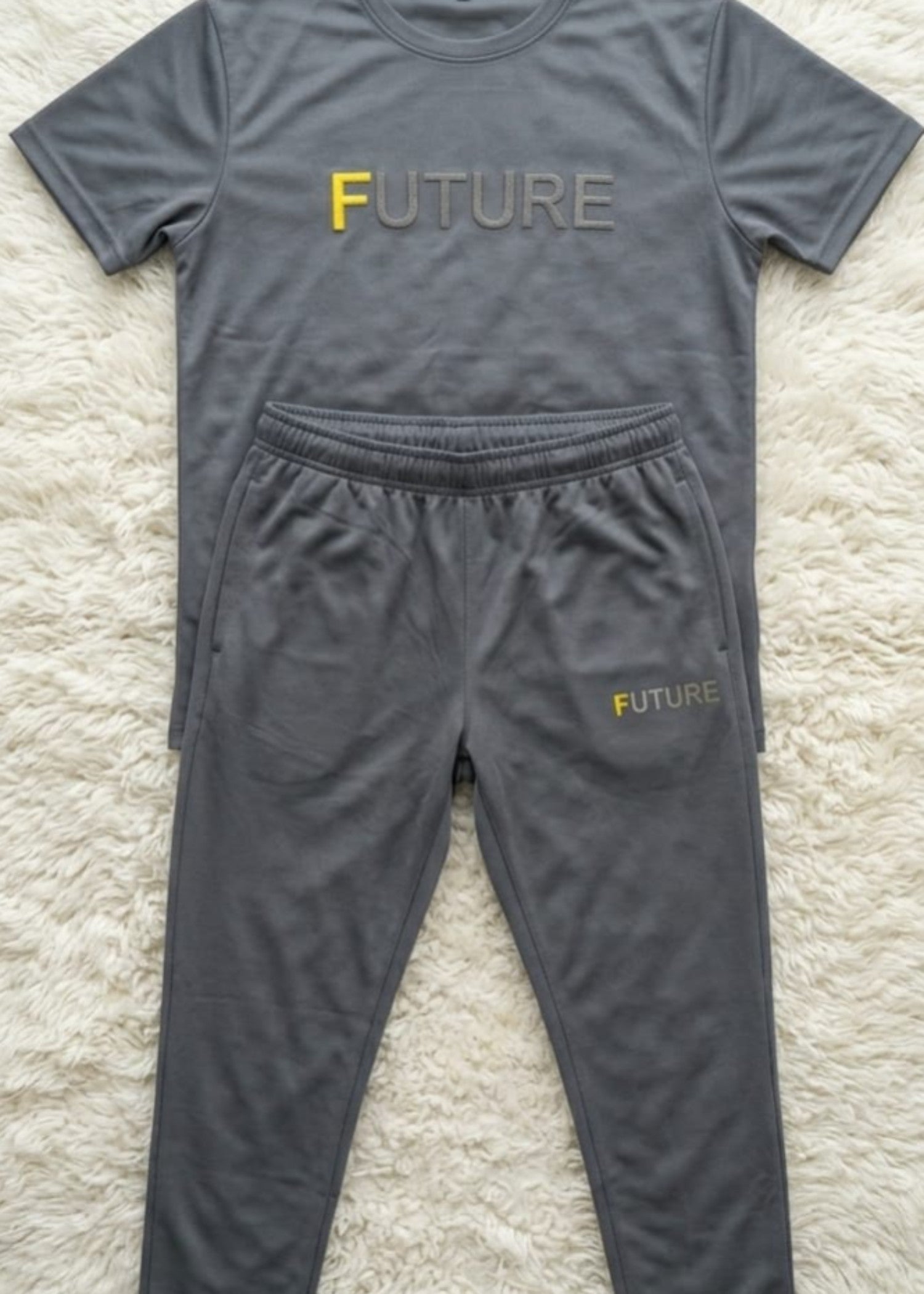 jersey knit Tracksuit in Grey