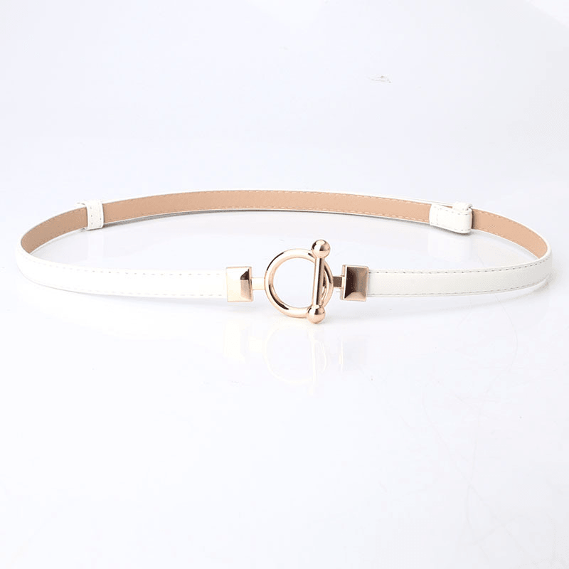 Fashion Women'S Coat Decorated Leather Belt