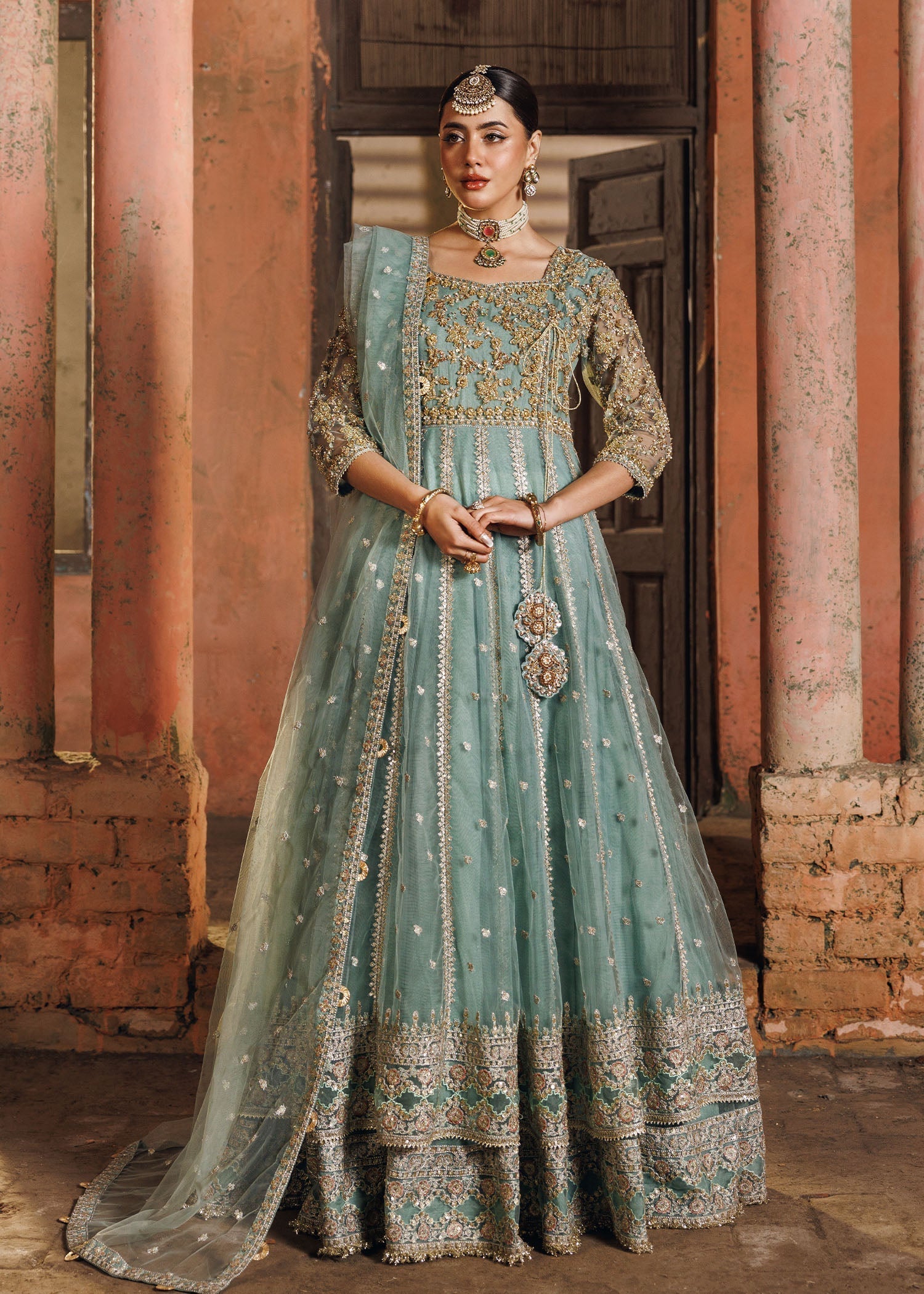 net Maxi in Pastel green