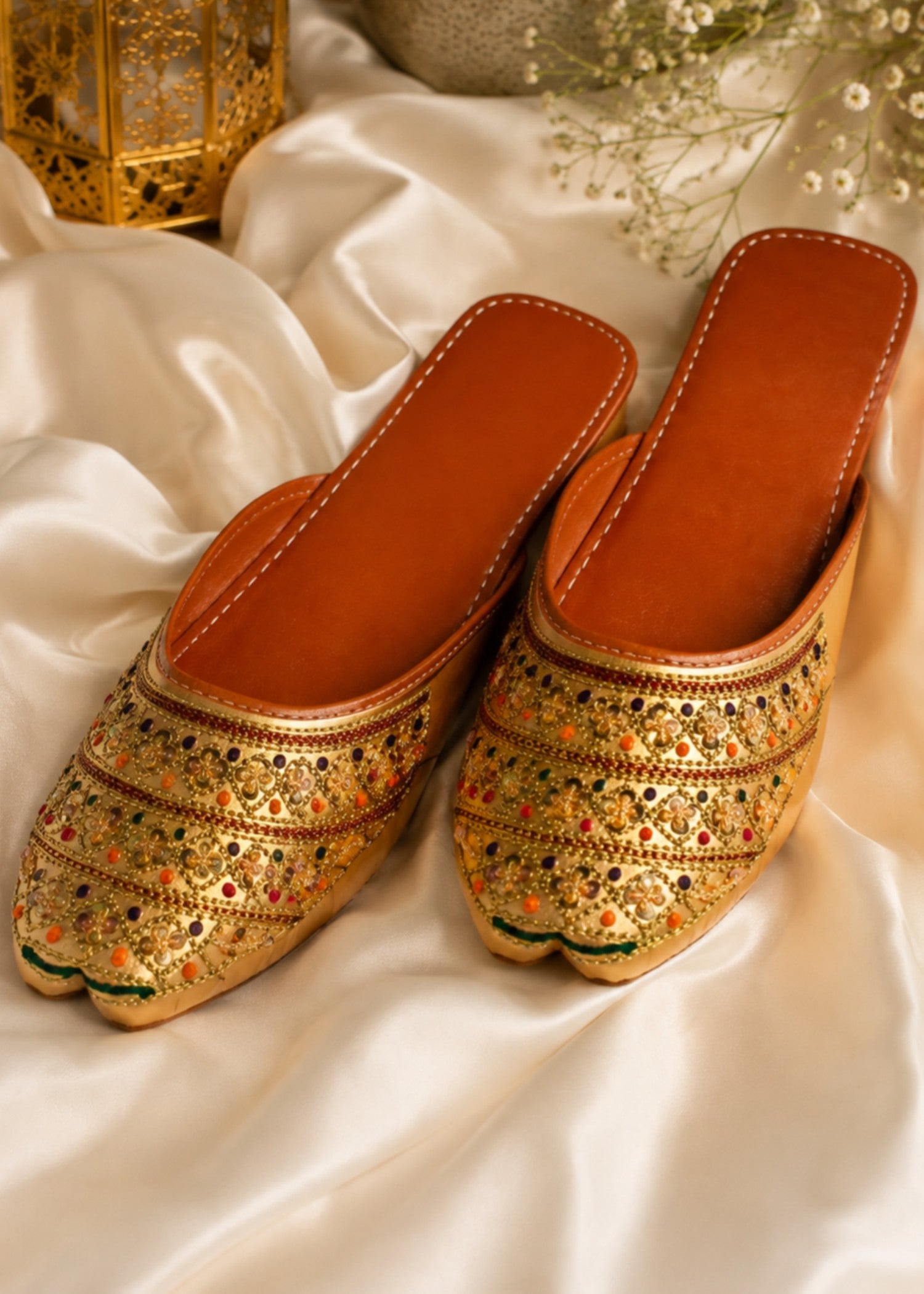 Mules in Goldenrod by - High Quality Women Mules JKQ0454