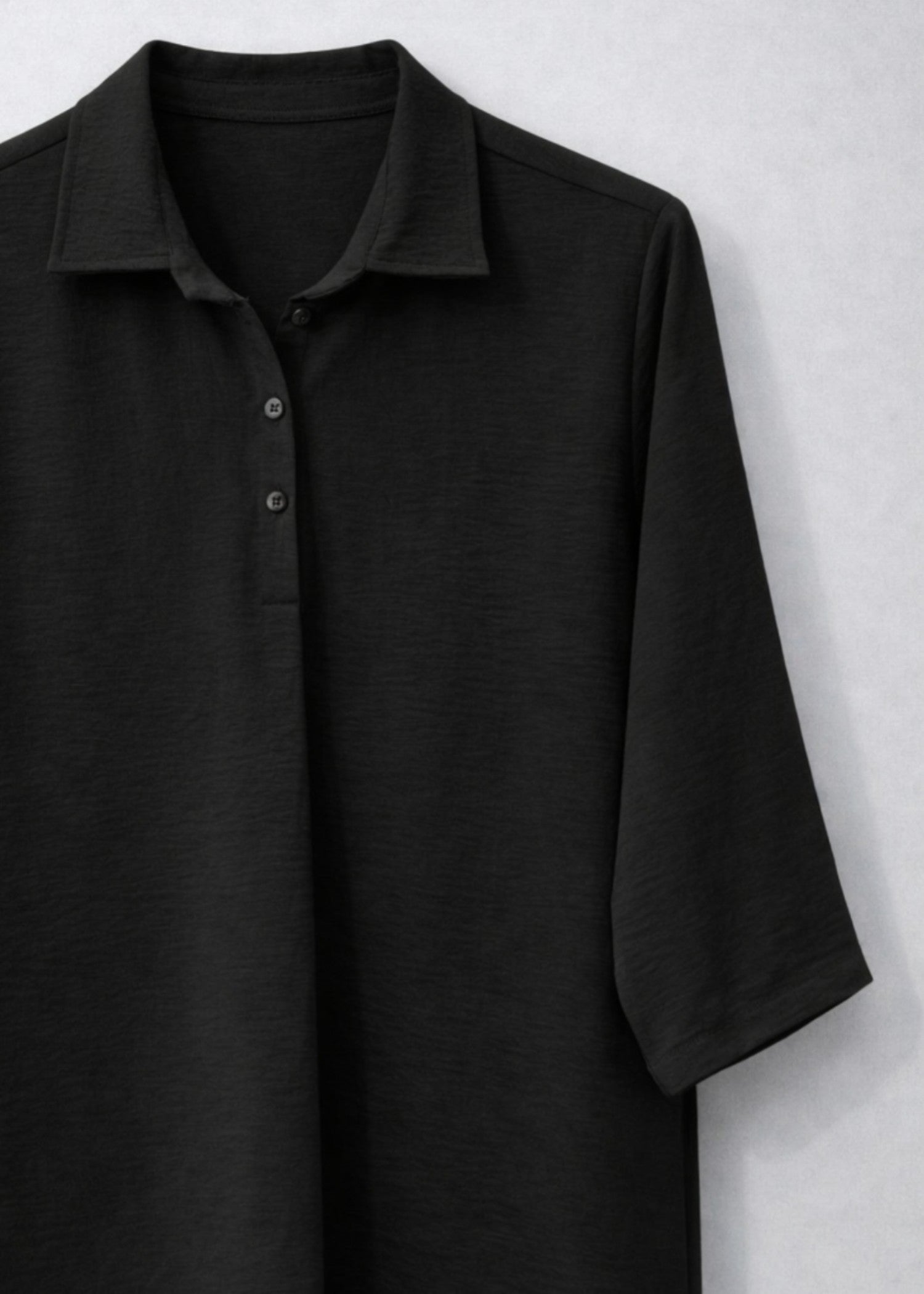 seersucker Top in Black