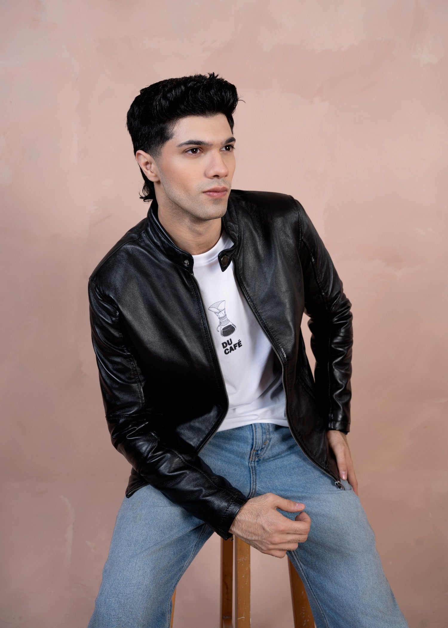 leather Jacket in Black