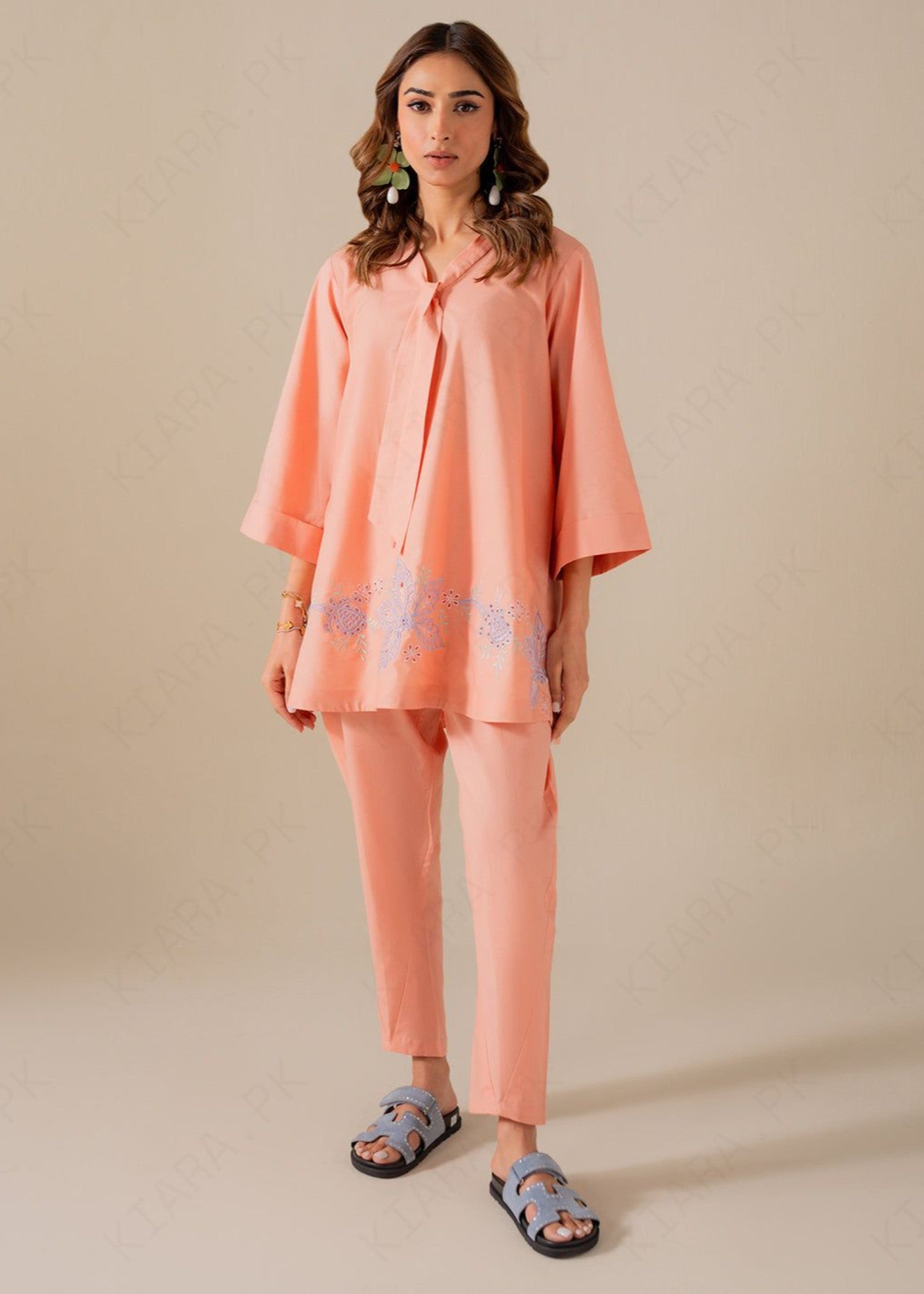 cambric cotton Co Ord Sets in Pink