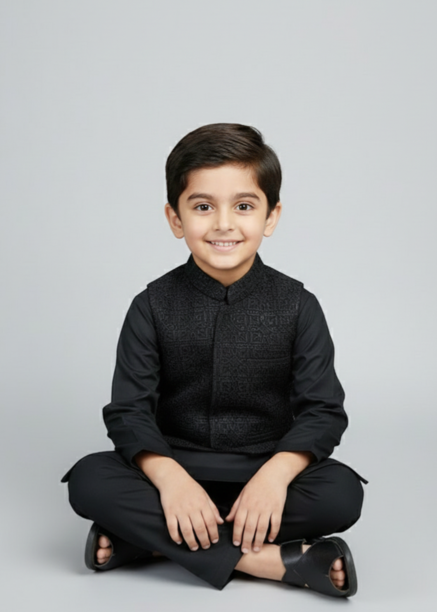 suiting Waistcoat in Matte black