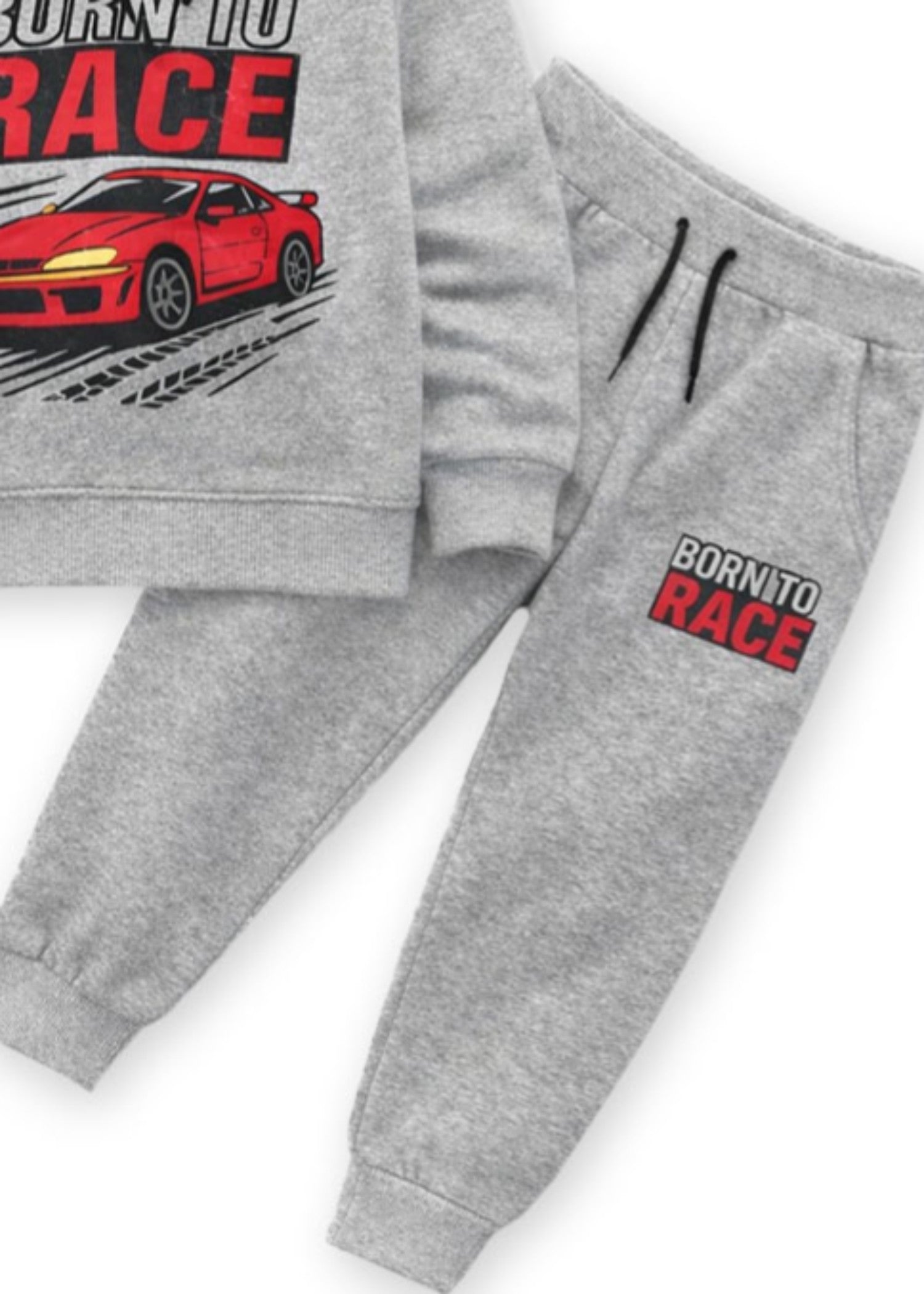 fleece Tracksuit in Light grey