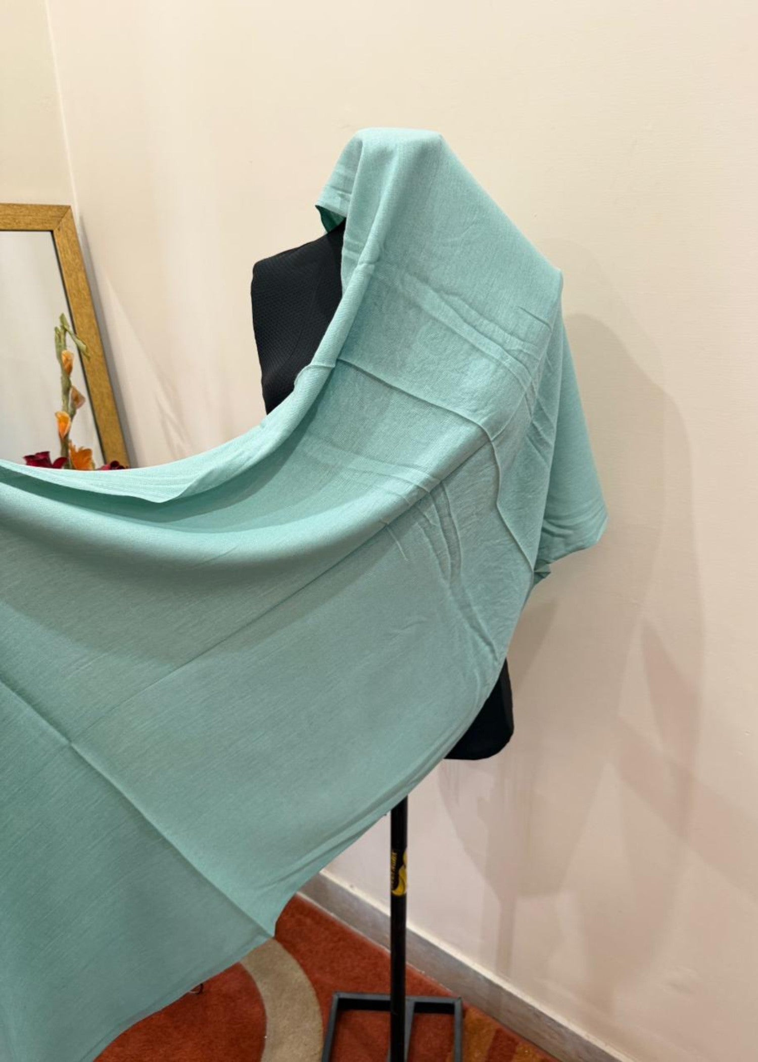 cashmere wool Hijab in Moss green