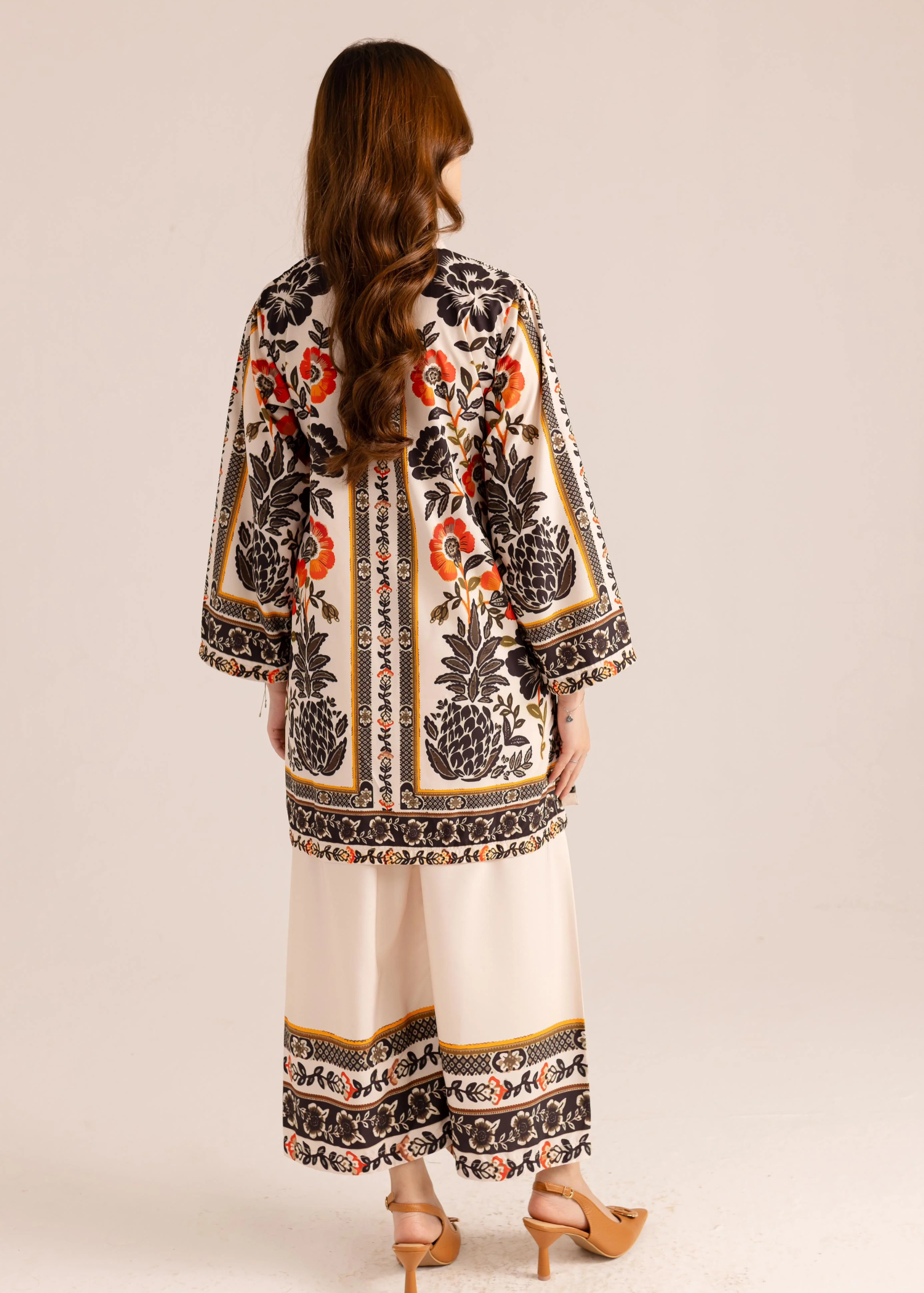poly lawn Co Ord Sets in Wheat