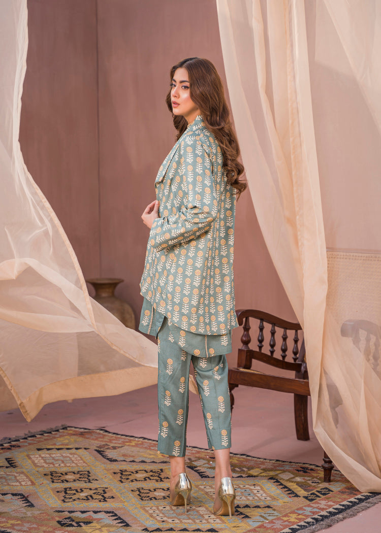 linen Jacket in Grey