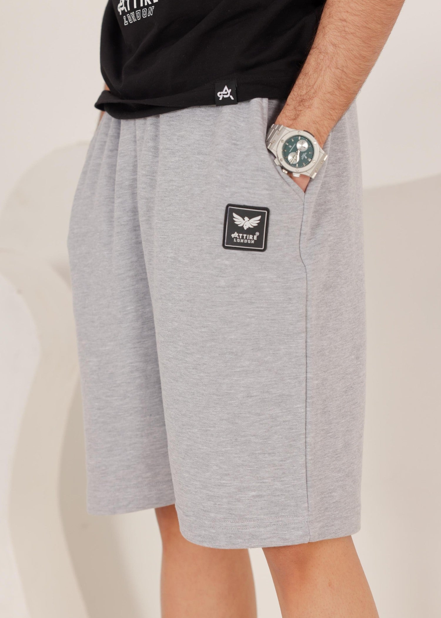 terry Shorts in Ash grey