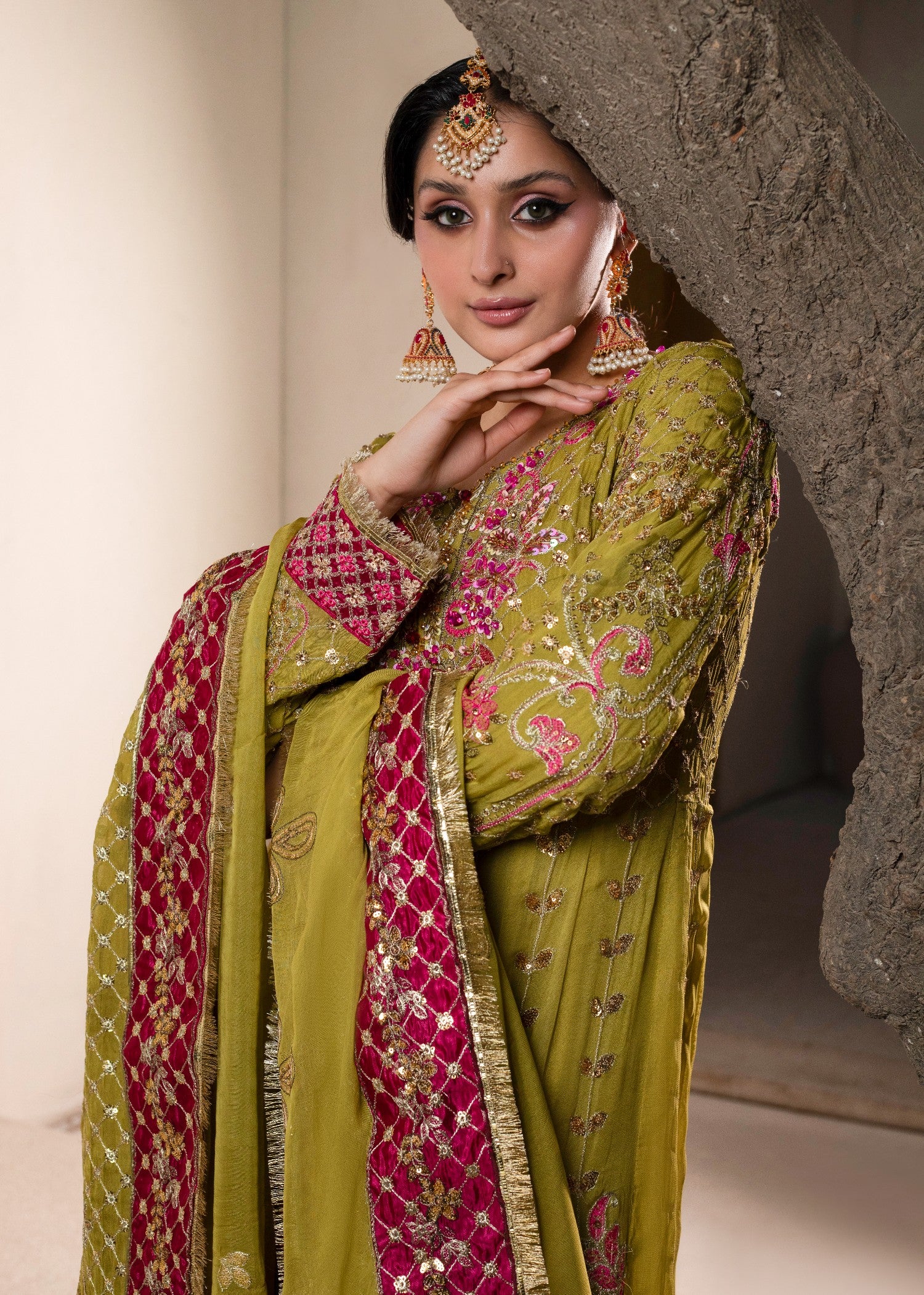 chiffon Maxi in Pear