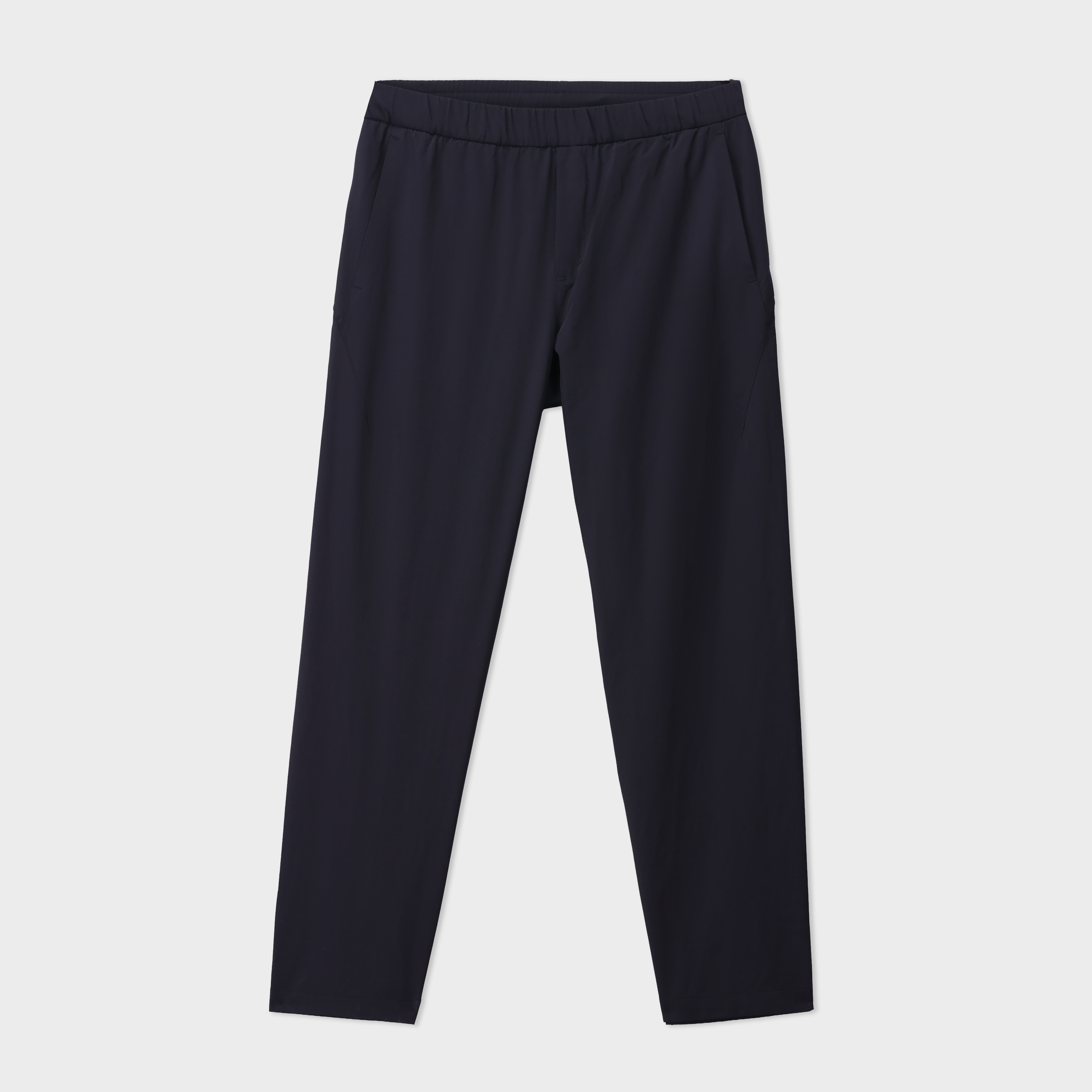 twill polyester Trousers in Jet black