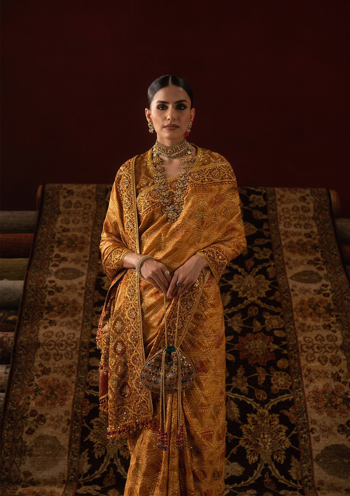silk Unstitched in Yellow-orange
