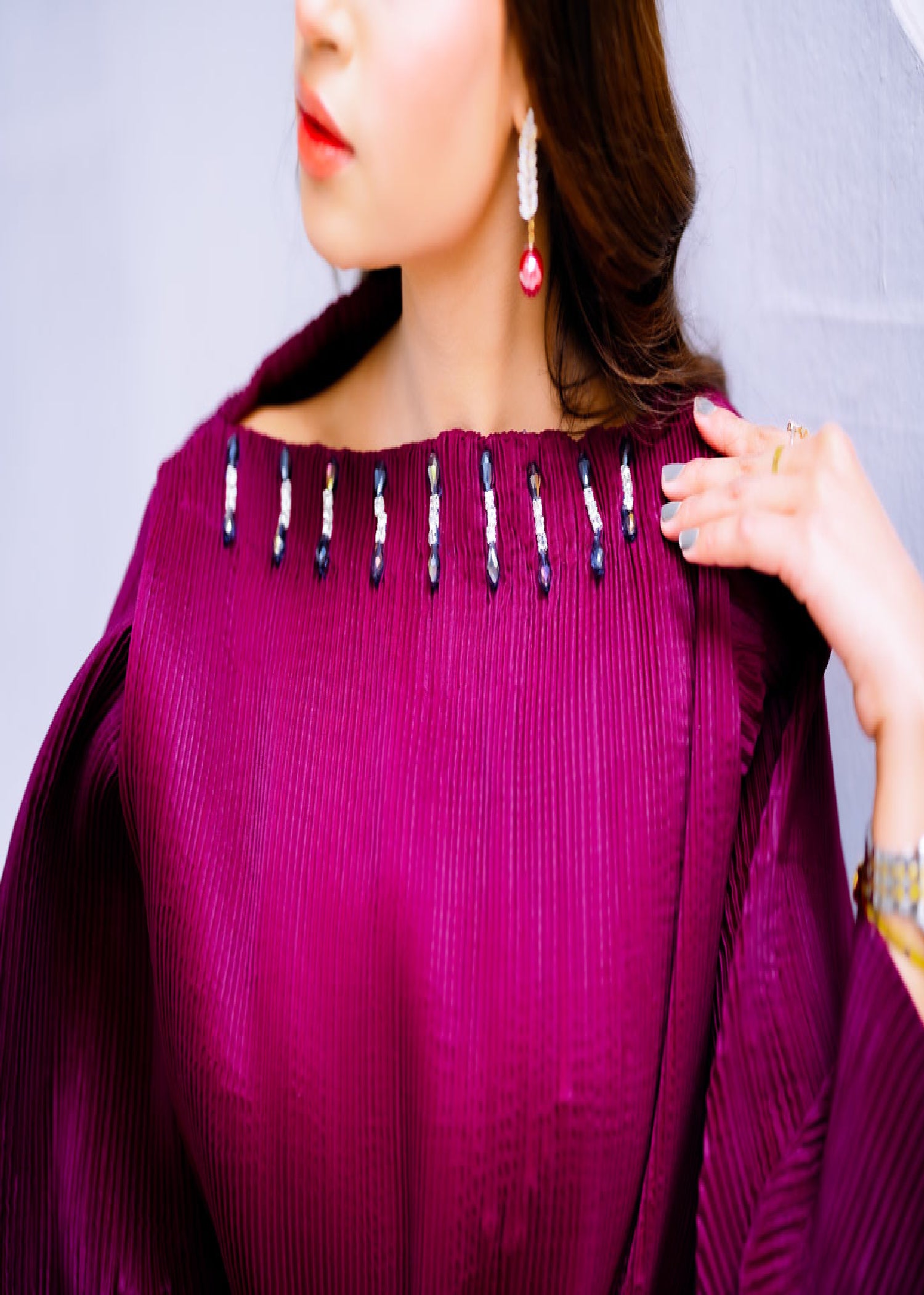 silk Co Ord Sets in Violet
