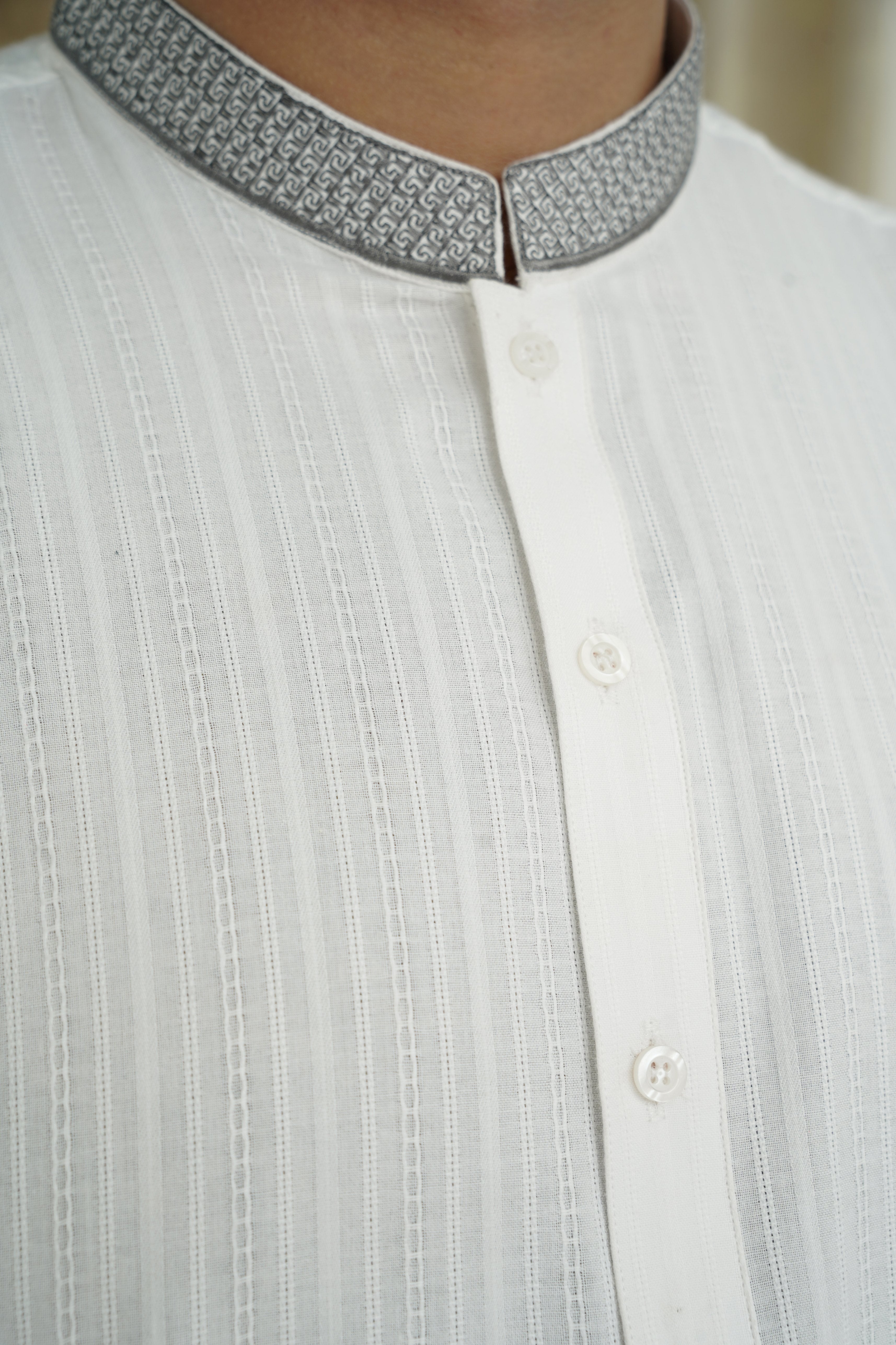 lawn cotton Kurta in White