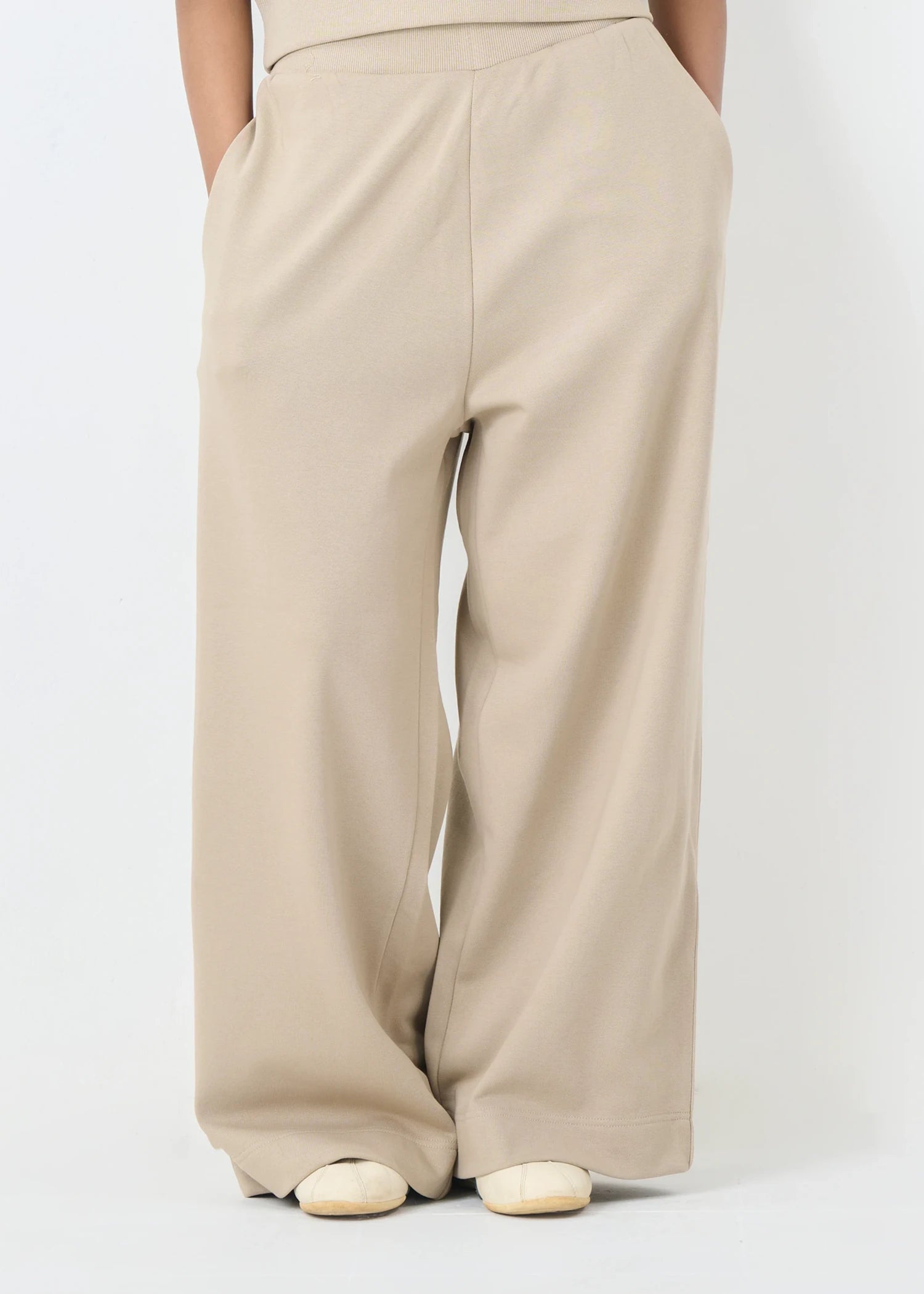 french terry Trousers in Beige