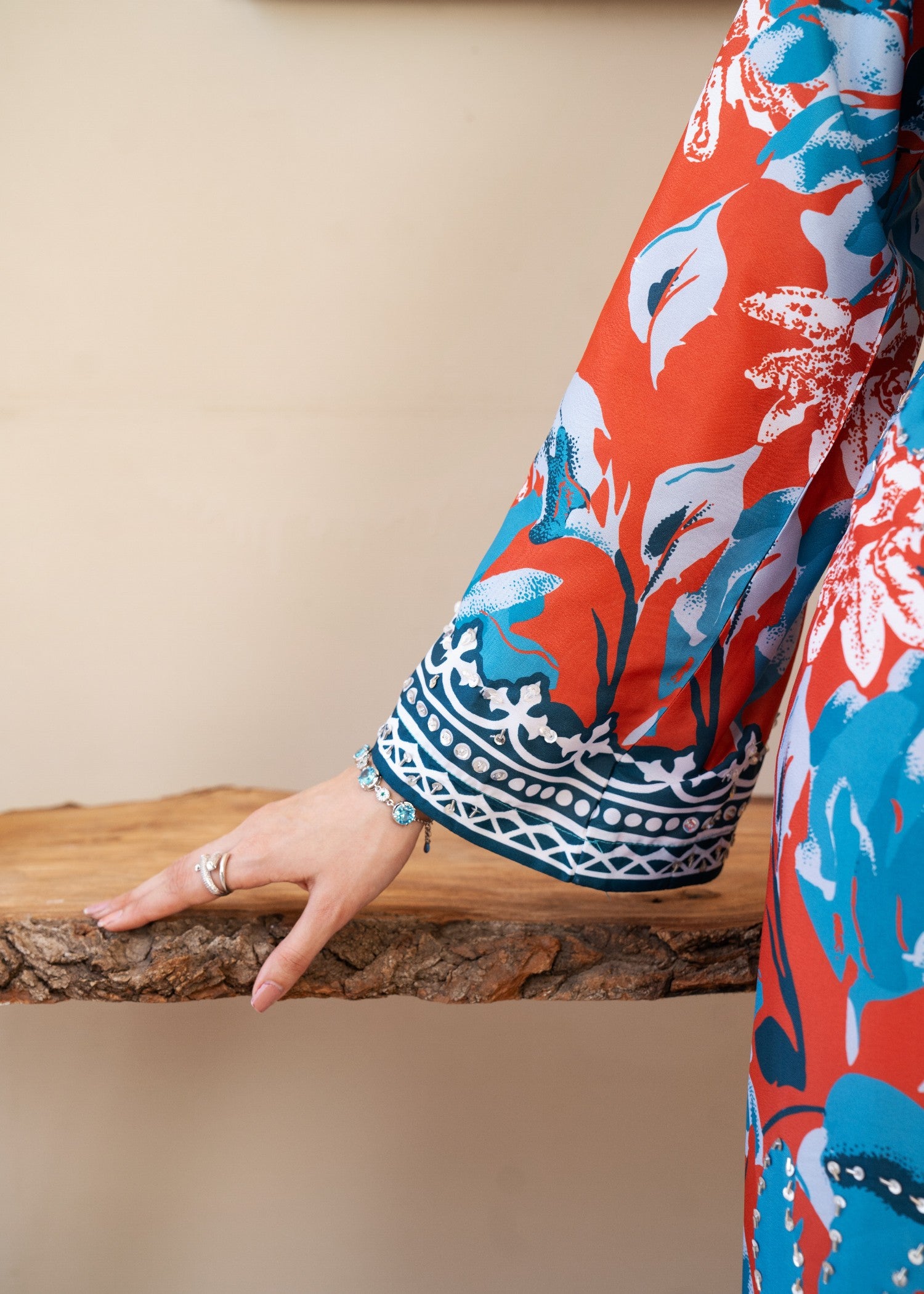 silk grip Kurta Set in Coral red, cobalt blue, baby blue