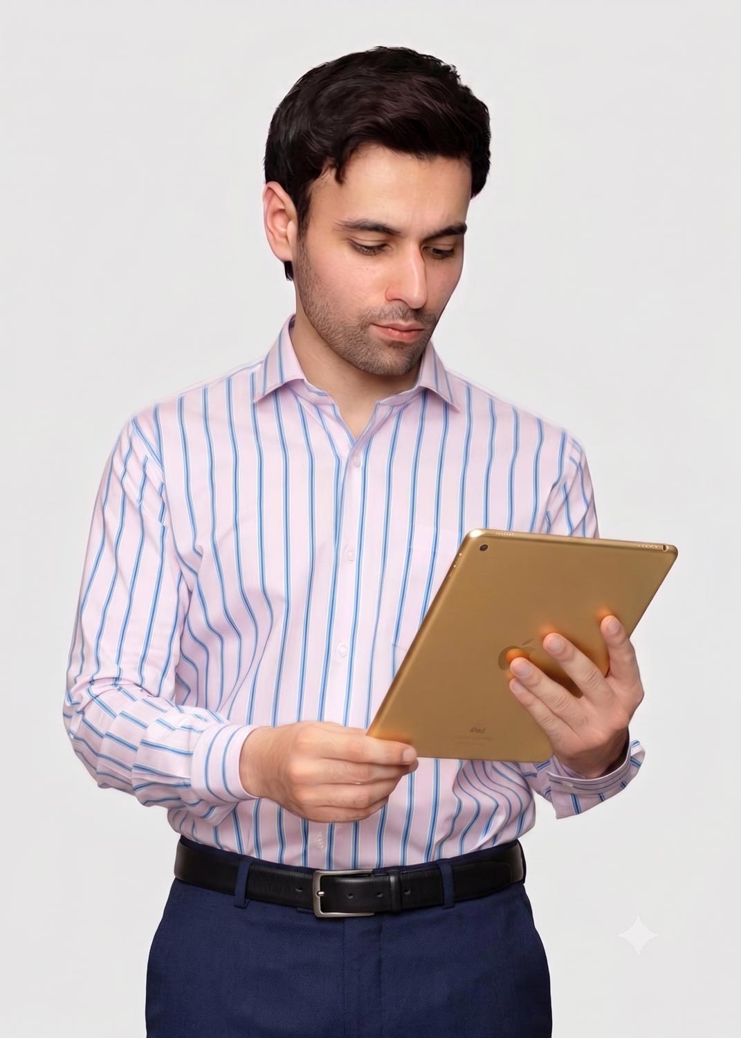 cotton Formal Shirt in Light pink