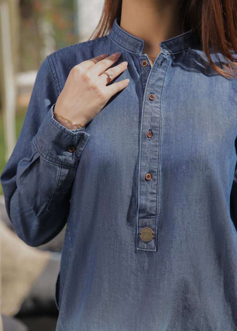 denim Kurti in Dark blue