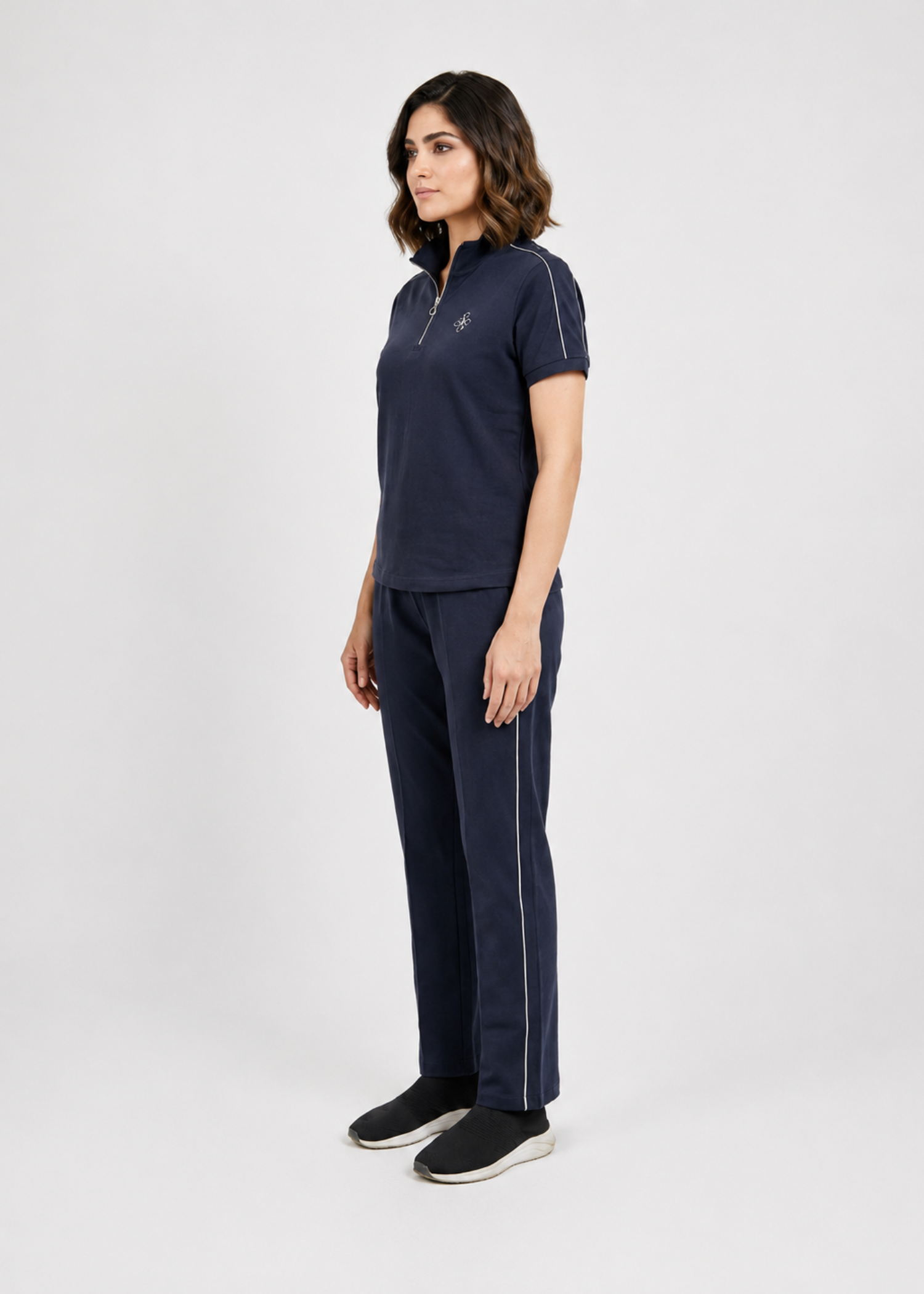 cotton viscose Co Ord Sets in Midnight blue