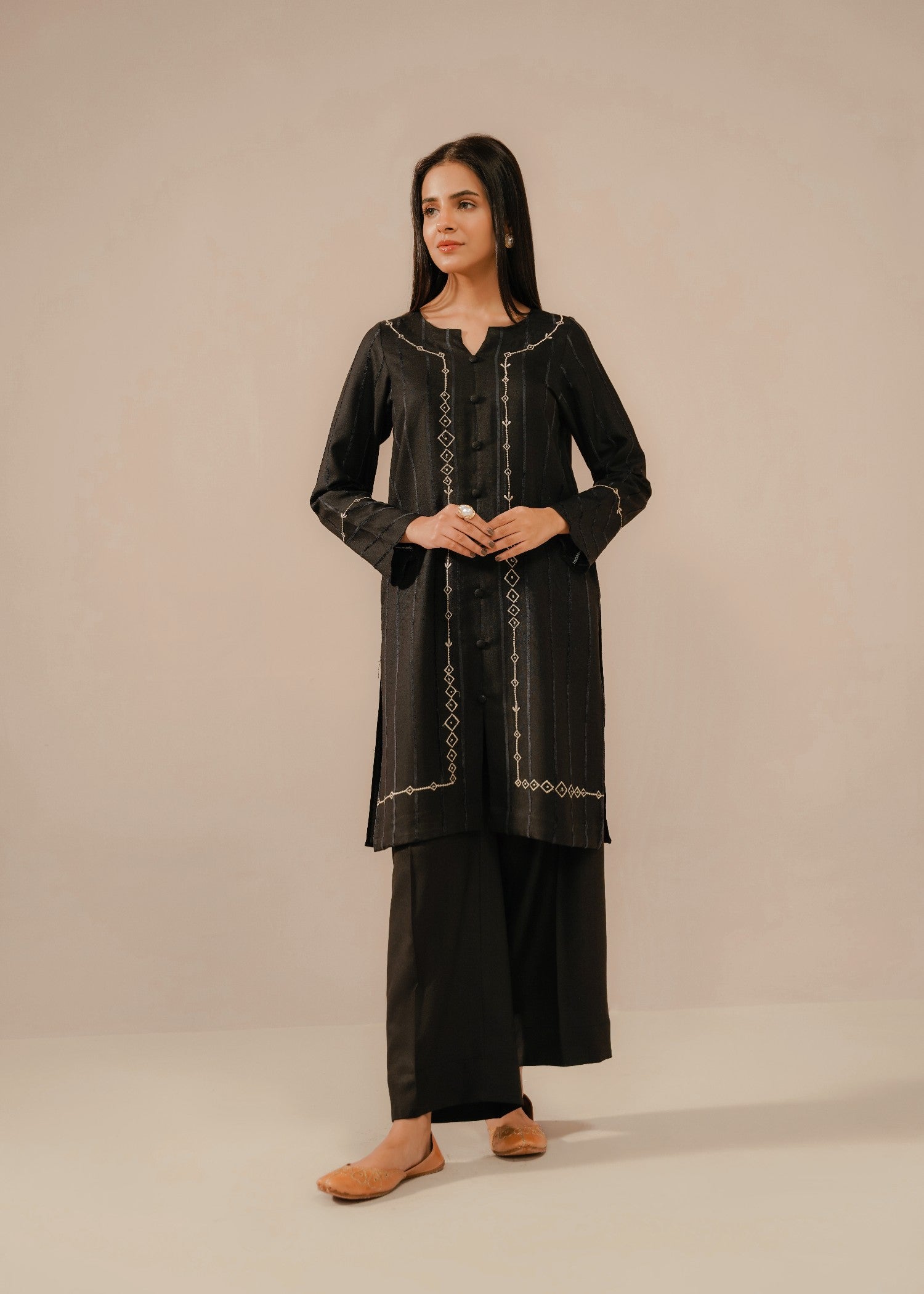 karandi Co Ord Sets in Black