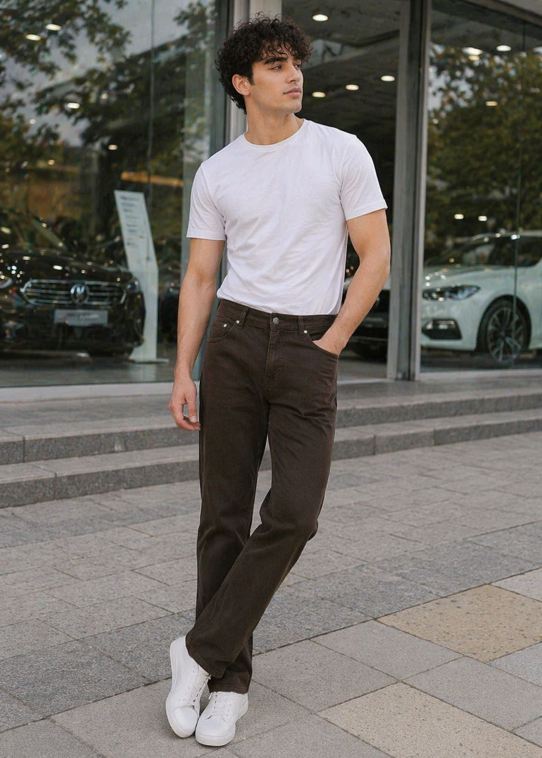 denim Jeans in Brown