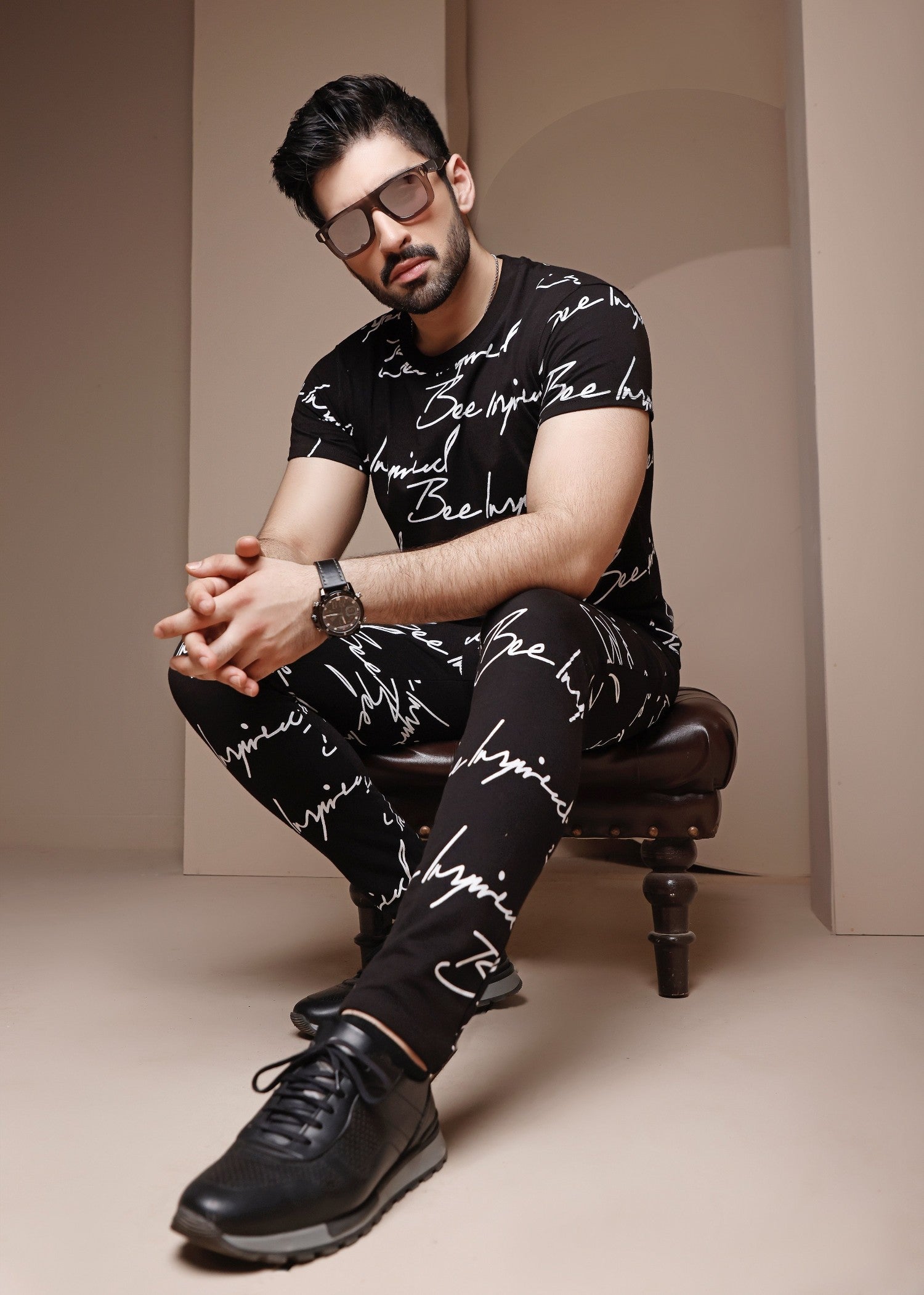 terry Tracksuit in Black