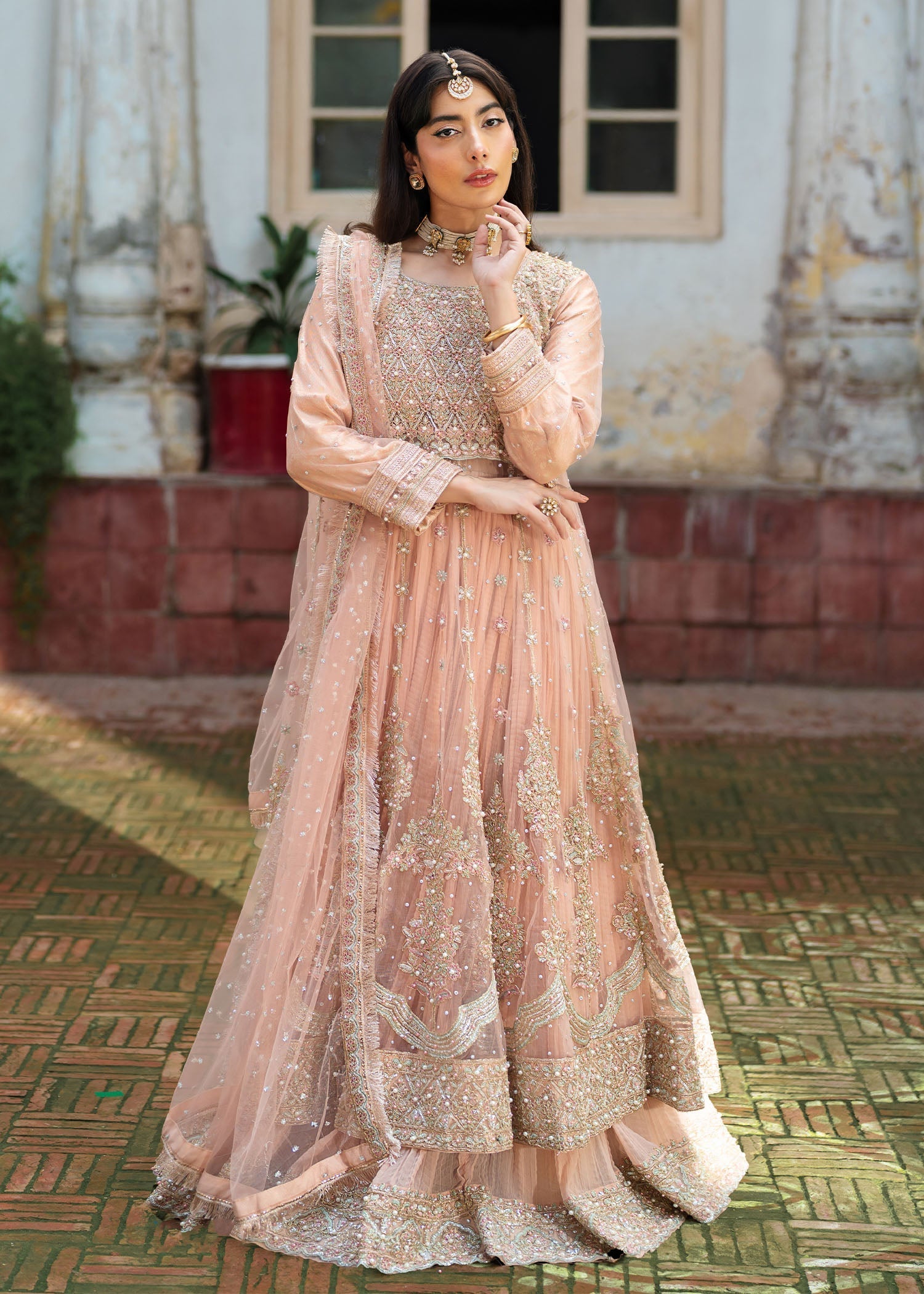 net Maxi in Baby pink