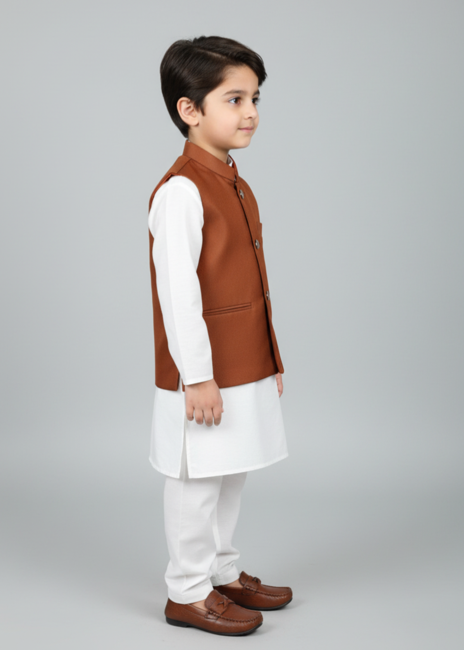 suiting Waistcoat in Rustic brown