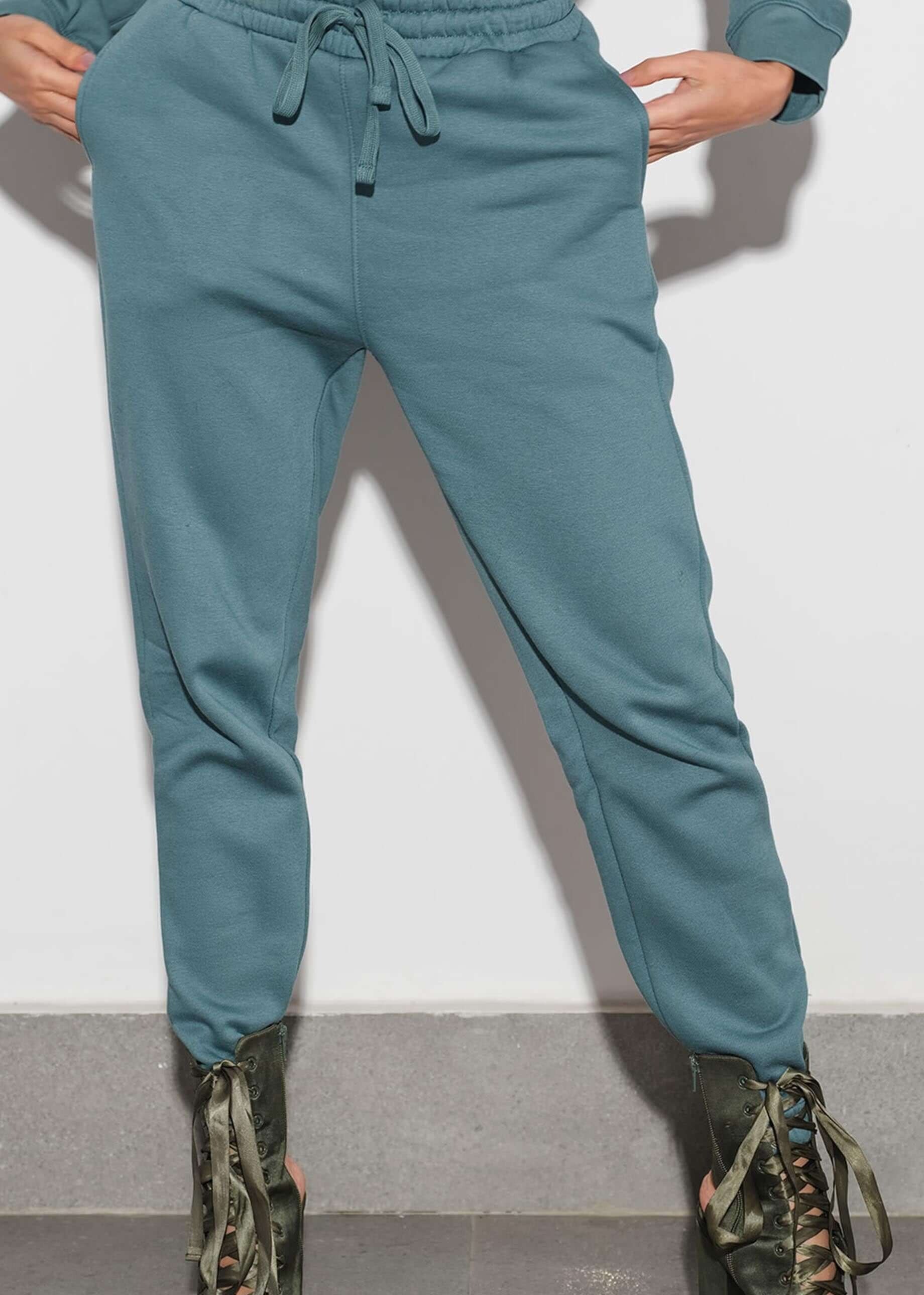 fleece Trousers in Teal