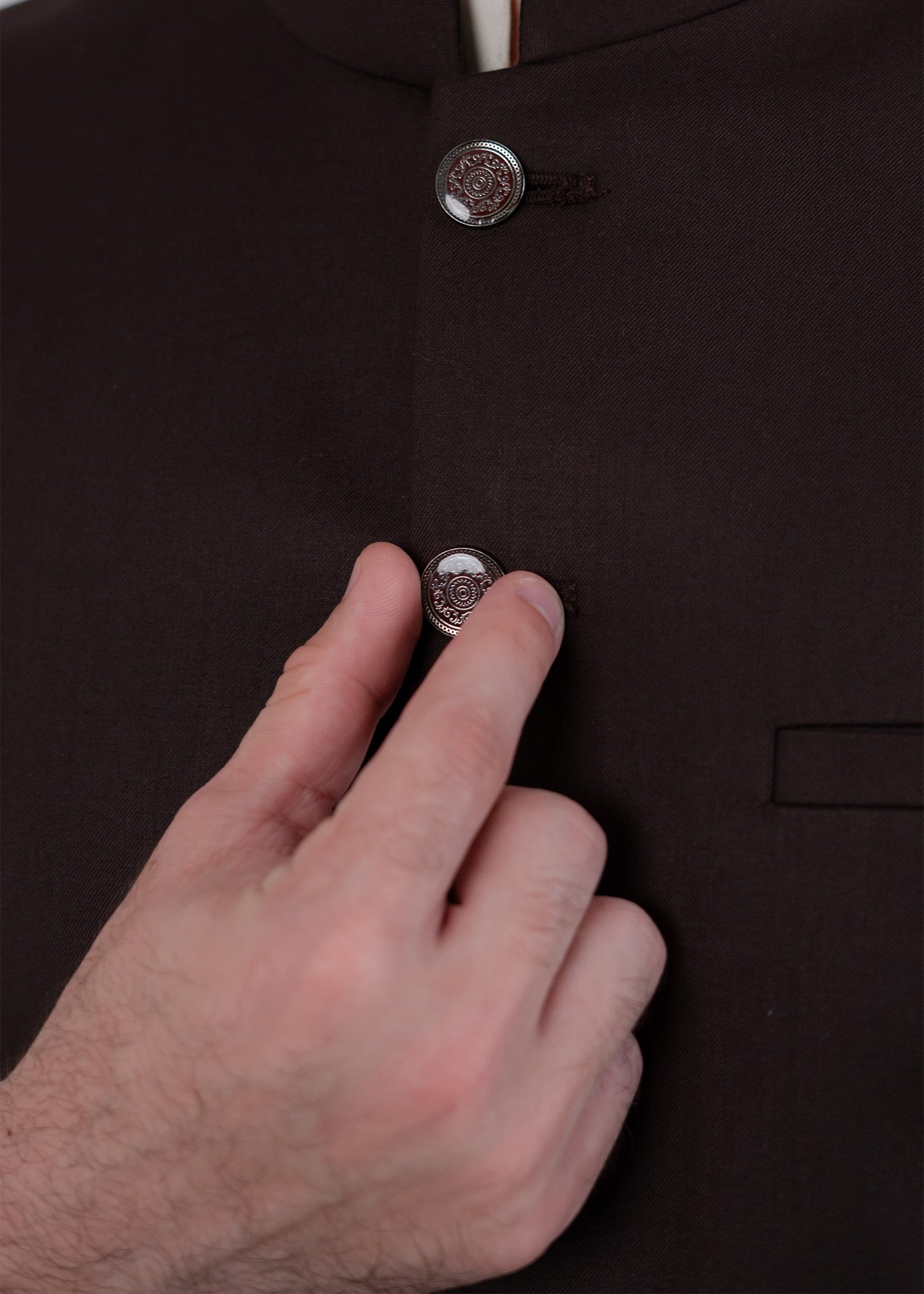 suiting Waistcoat in Coffee brown by Buraq