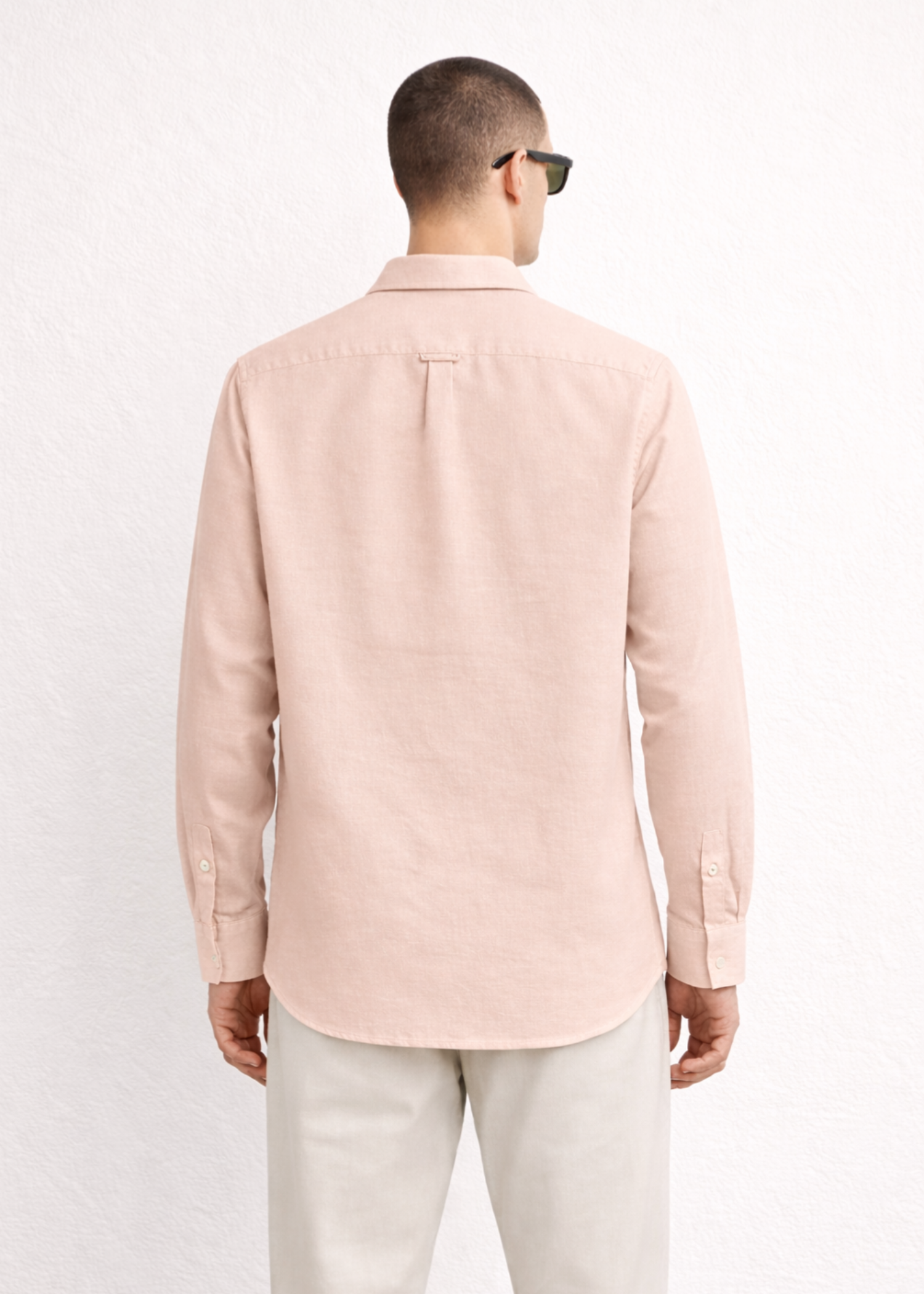 cotton linen Casual Shirt in Beige