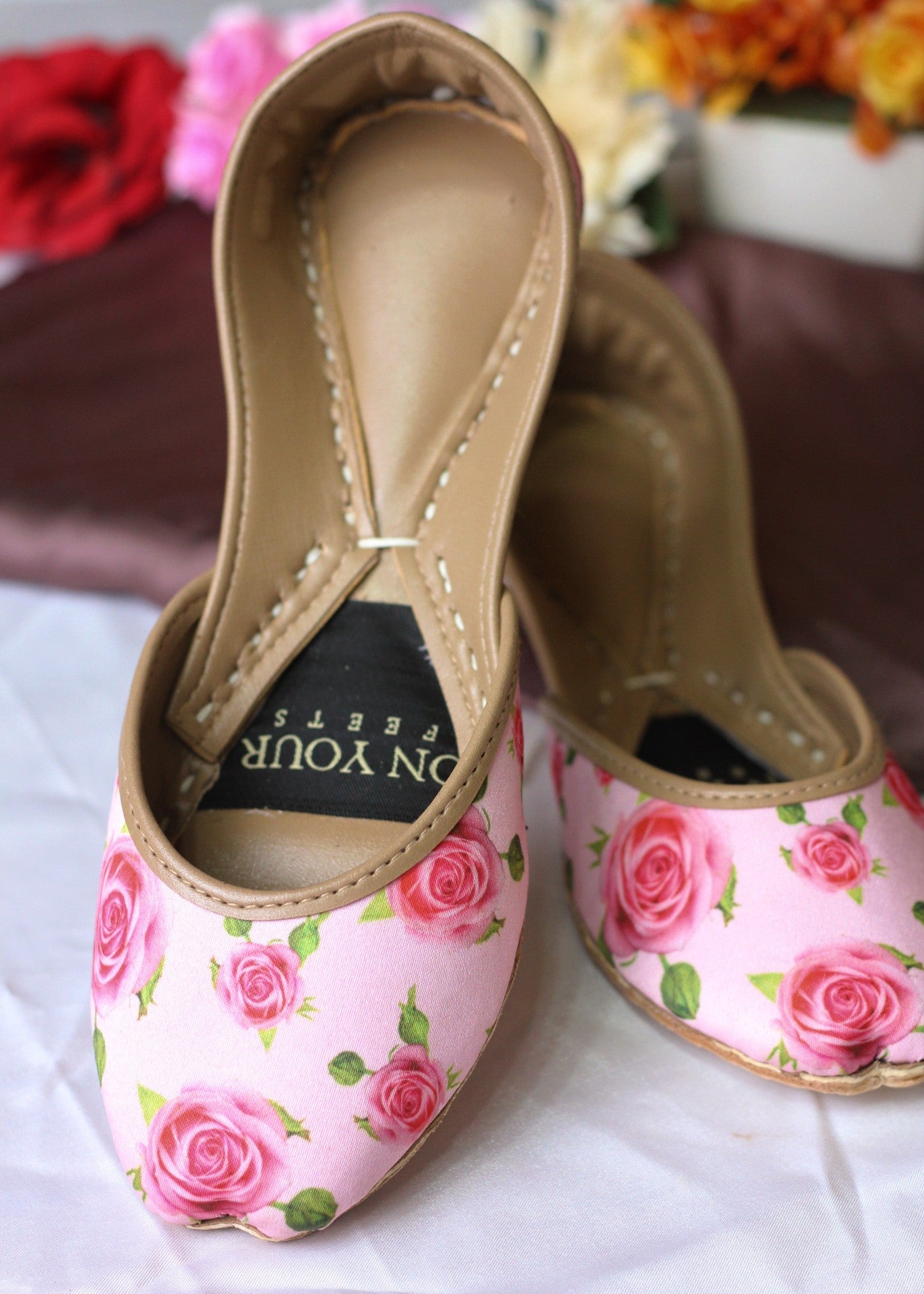 Khussa in Pink by - High Quality Women Khussa RKB0198