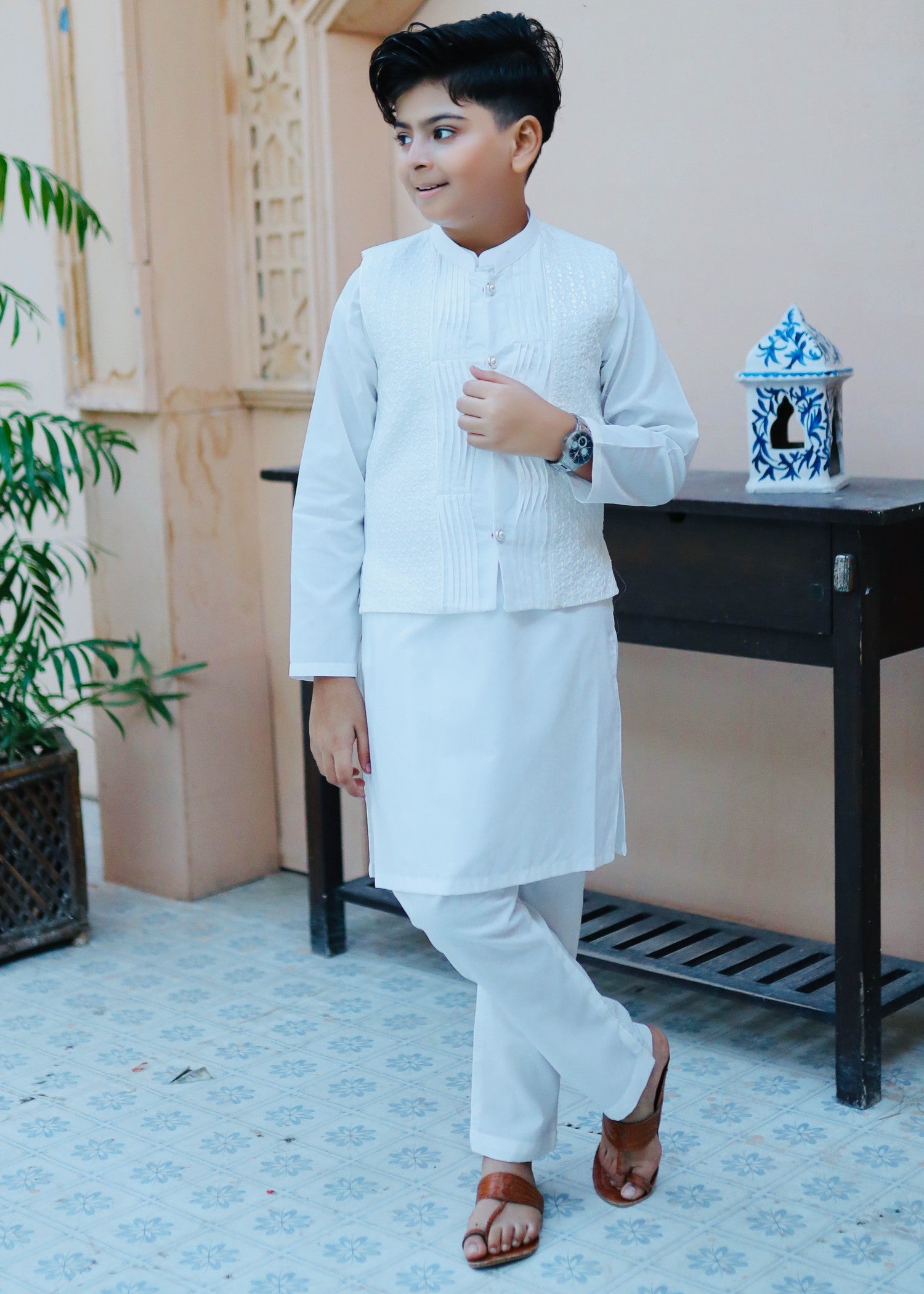 suiting Waistcoat in White
