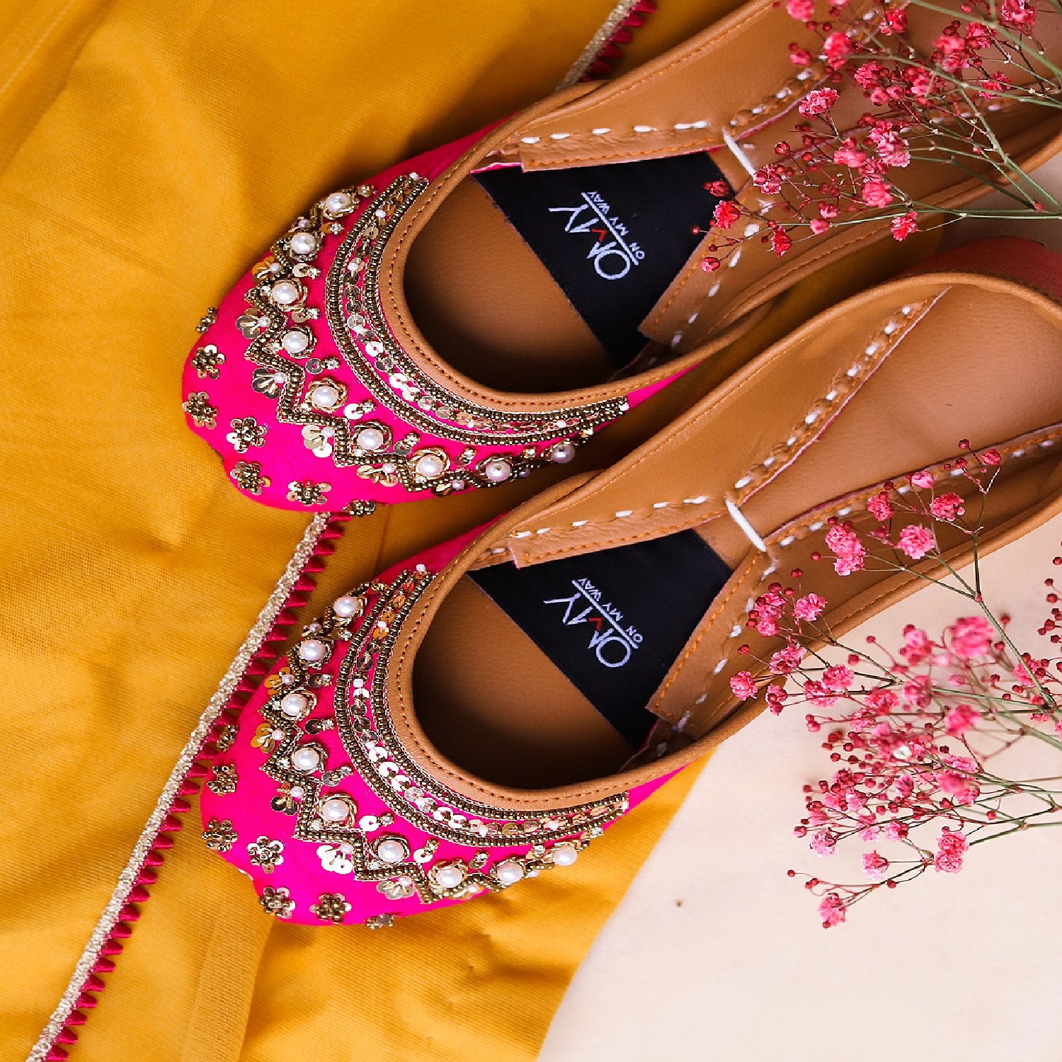 Khussa in Pink by - High Quality Women Khussa SYQ8510