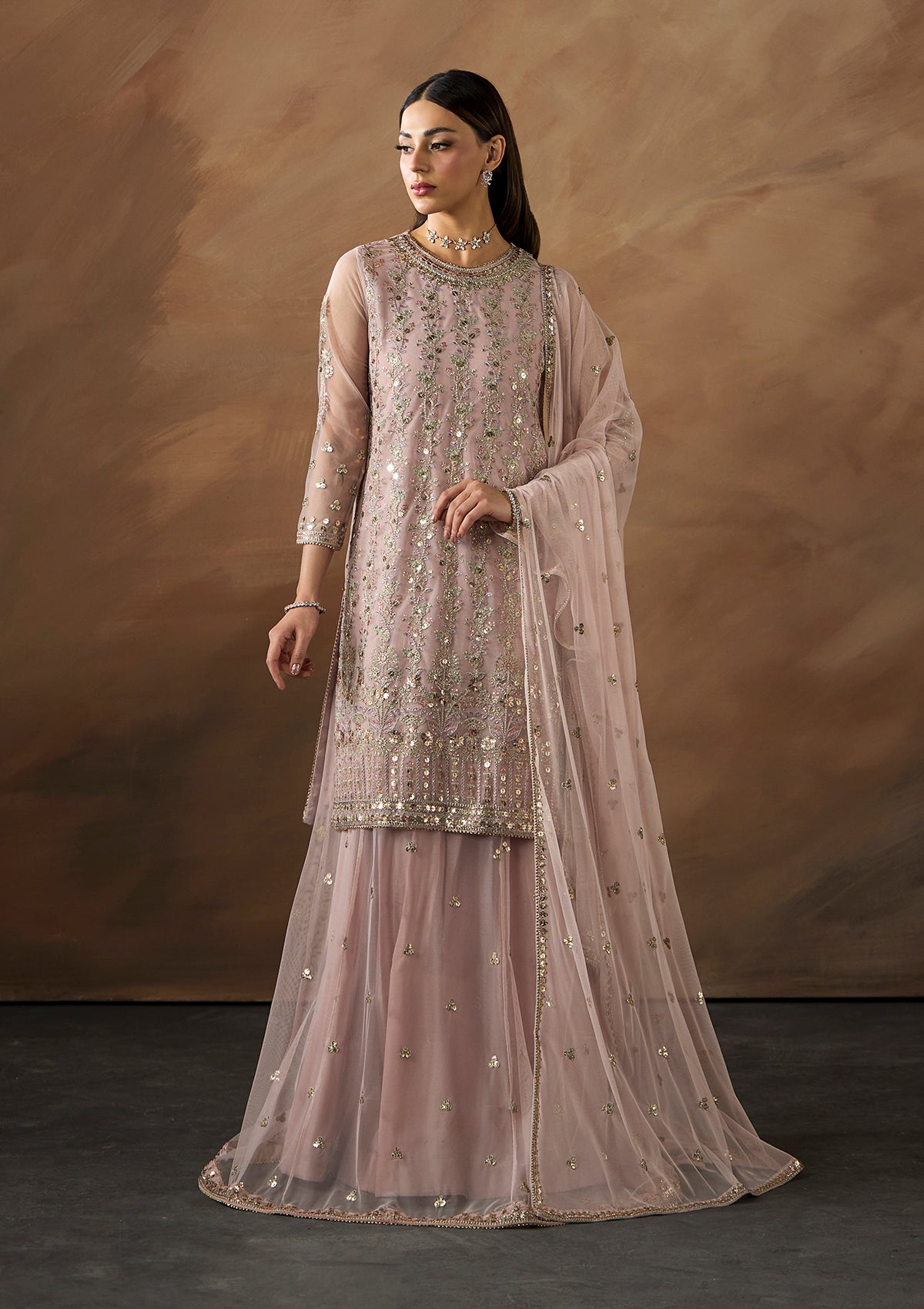 net Unstitched in Light pink