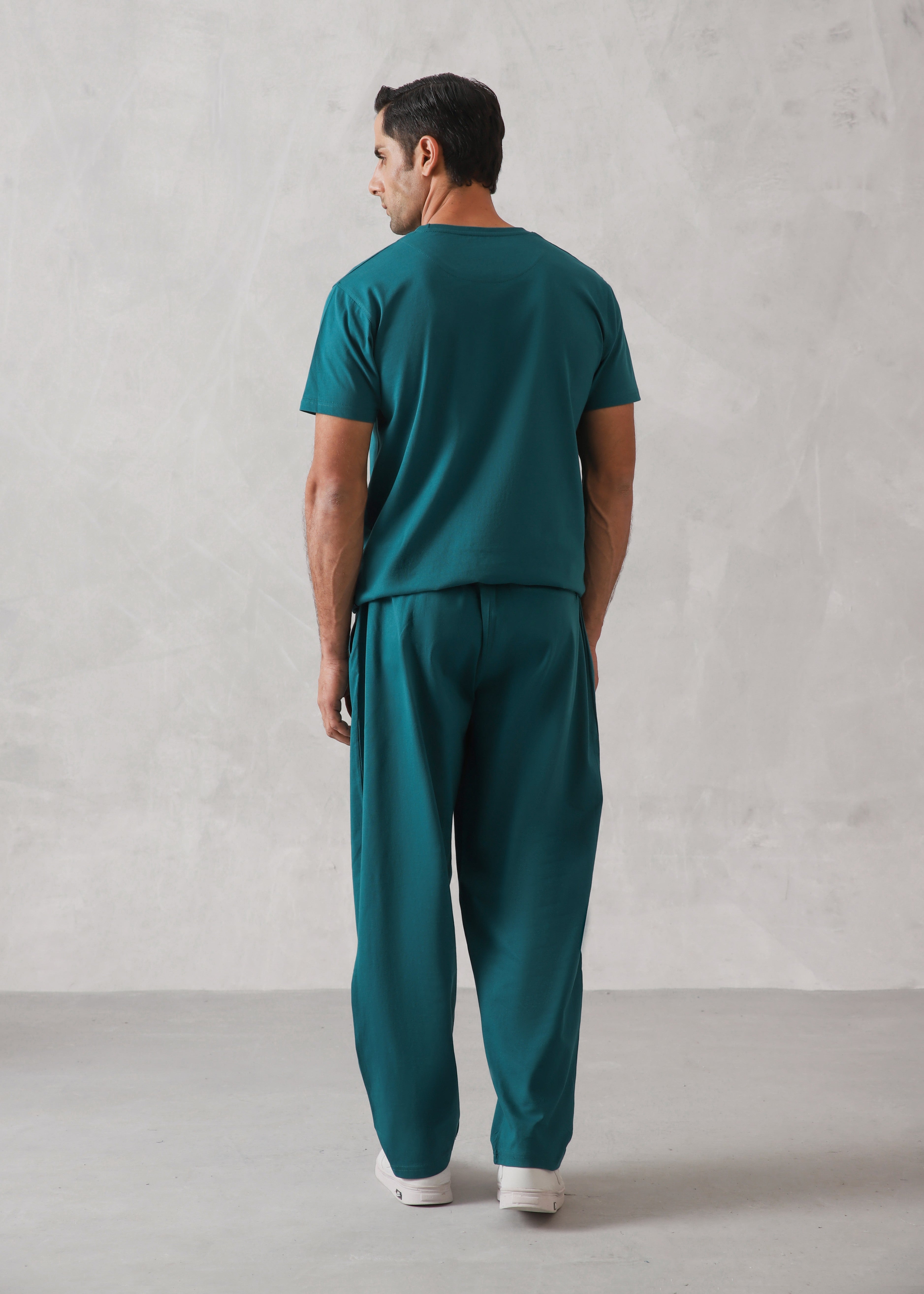 cotton Tracksuit in Teal