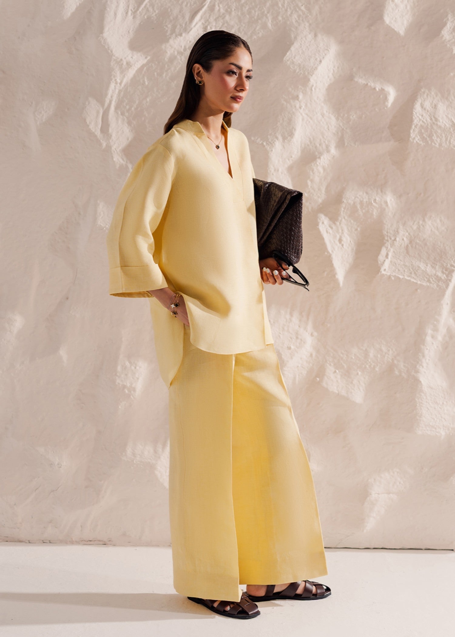 linen Co Ord Sets in Butter