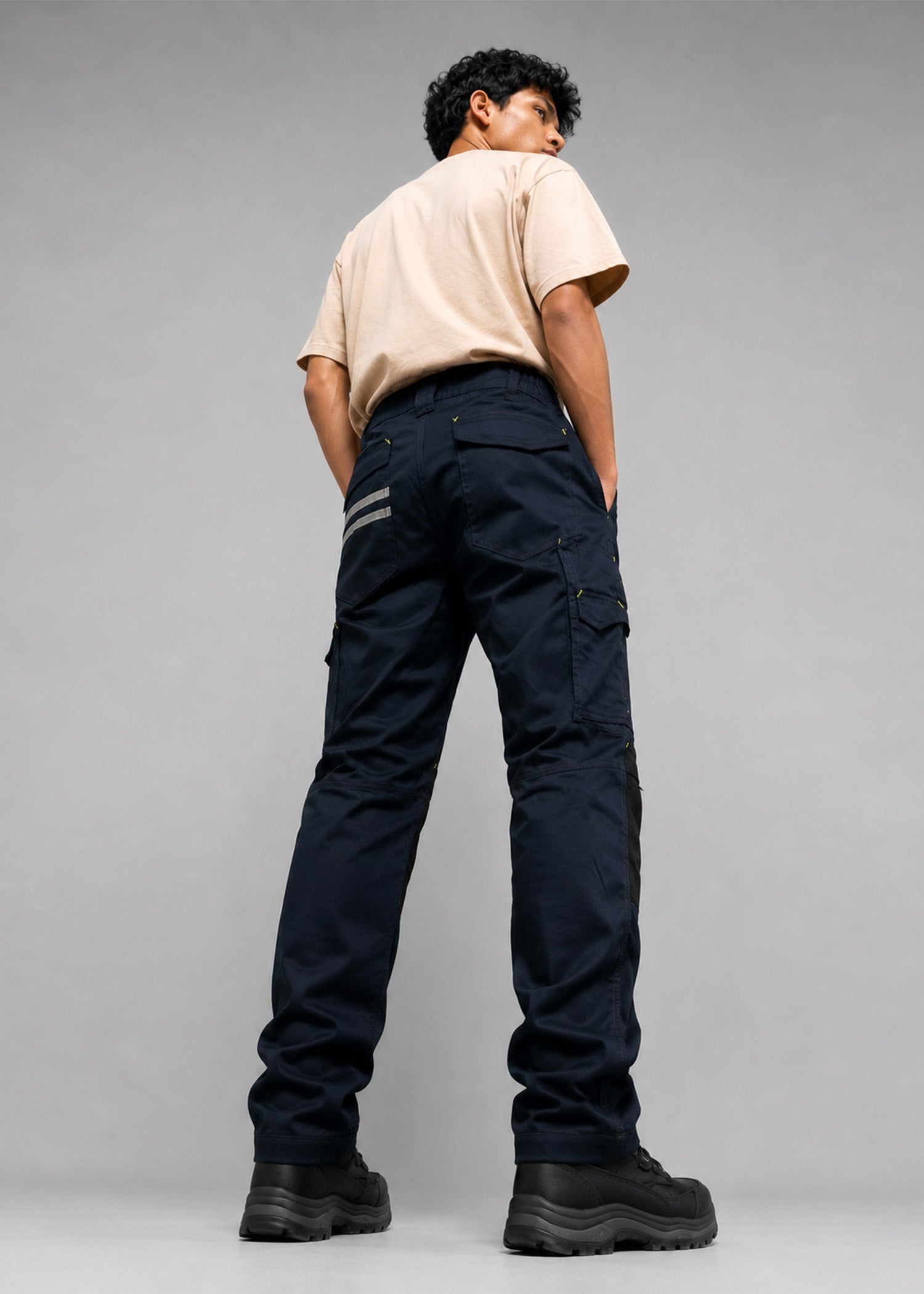 cotton Pants in Black, navy blue by FLO Nine99