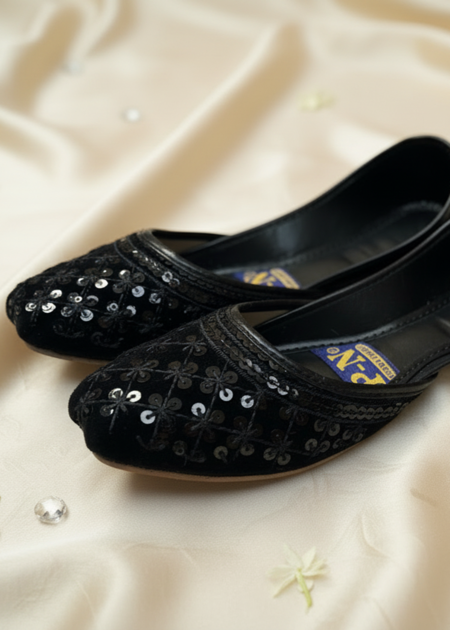 Khussa in Black by - High Quality Women Khussa DGH8541
