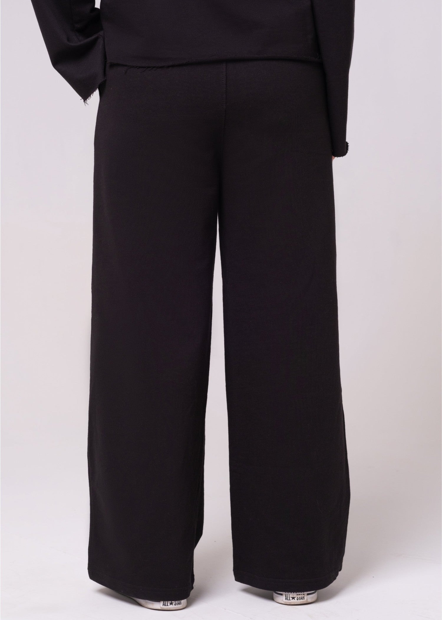 interlock knit Co Ord Sets in Black