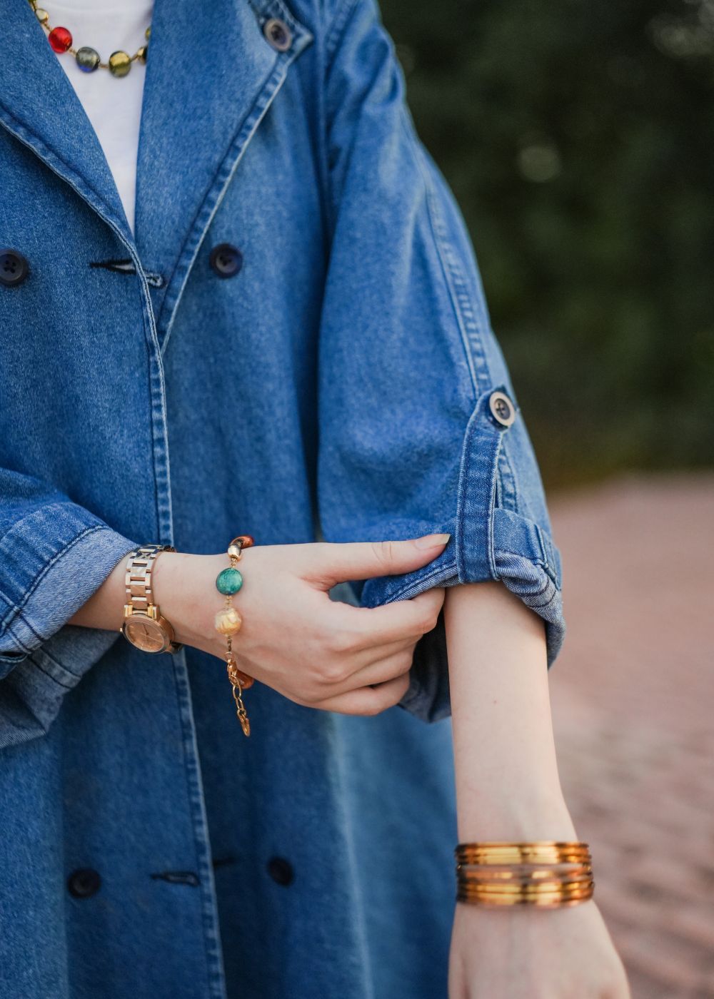 denim Coat in Blue