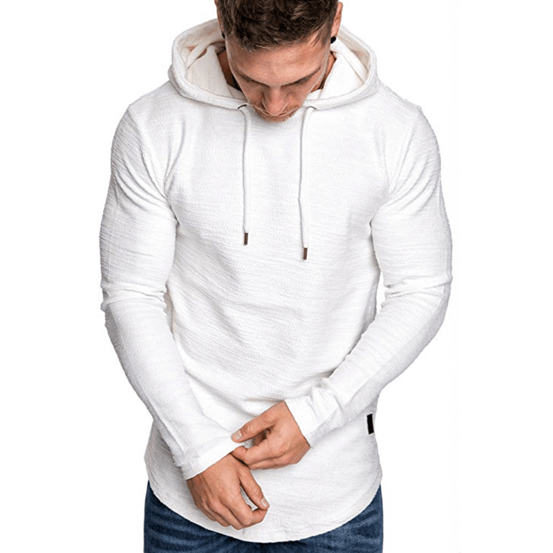 Men'S Hooded Sweater Long-Sleeved T-Shirt Men