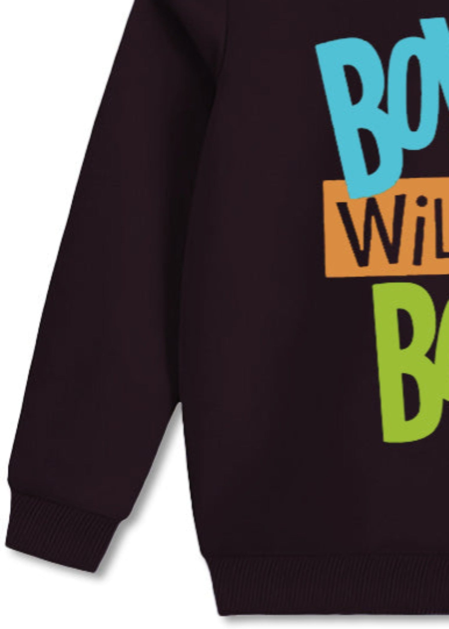 fleece Sweatshirt in Burgundy