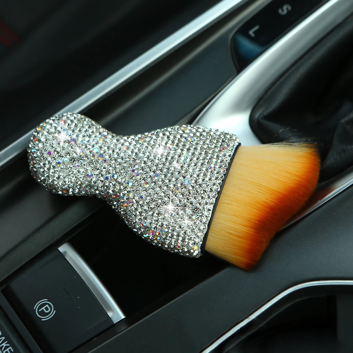 Luxury Rhinestone Car Detail Brush – Shiny Cleaning Tool