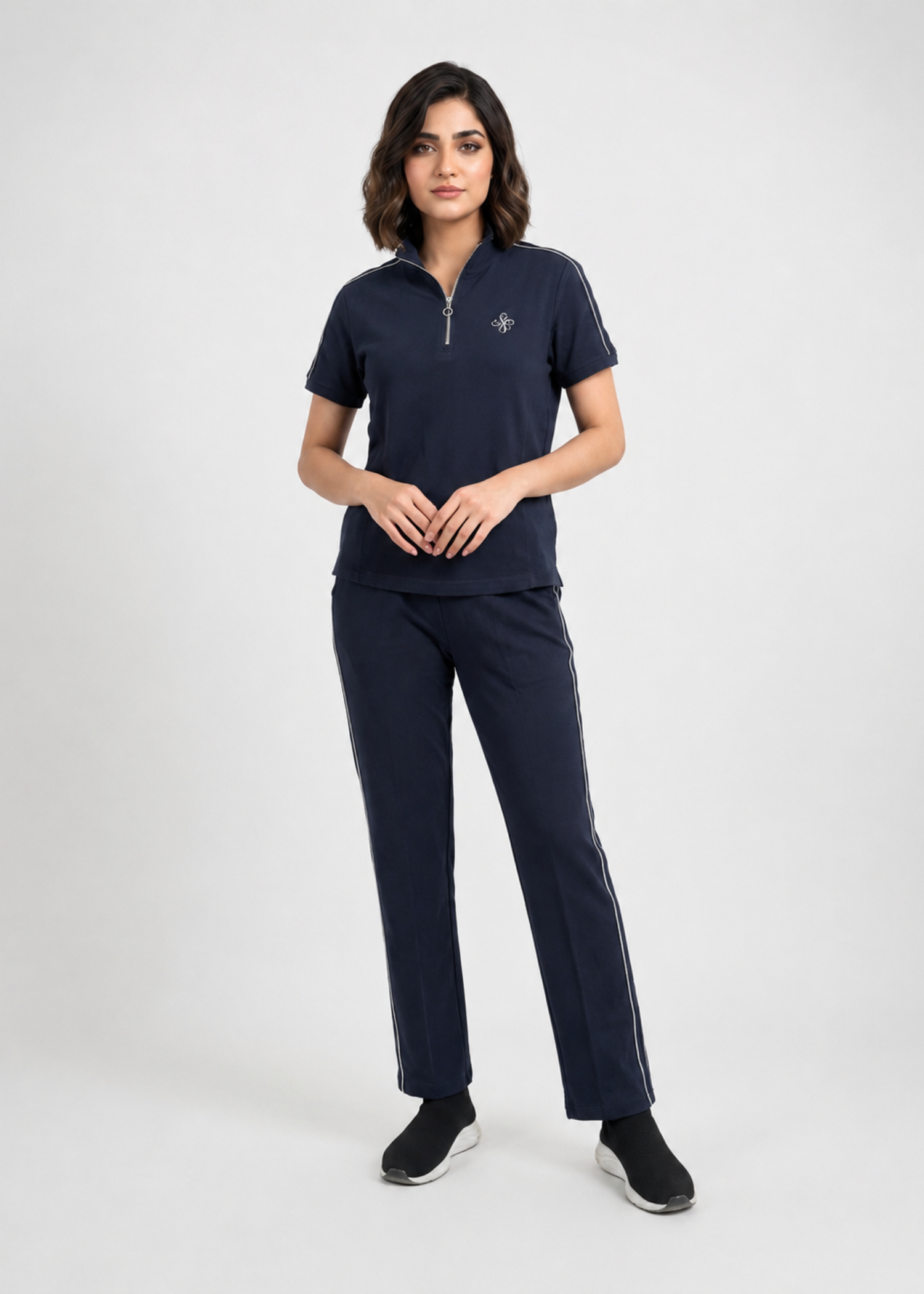cotton viscose Co Ord Sets in Midnight blue
