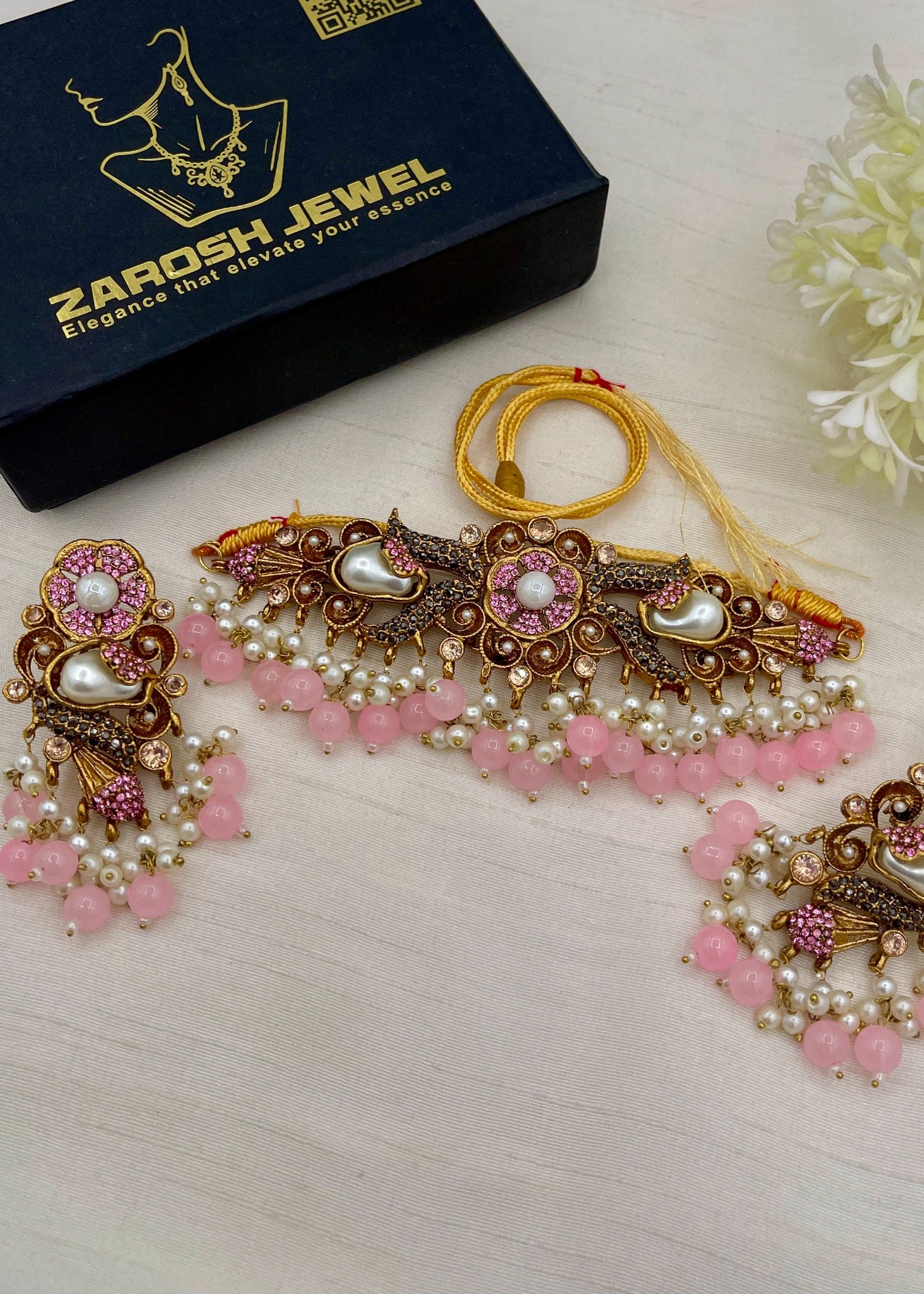 Choker in Pink Color by - Trendy Women Choker DKQ7067