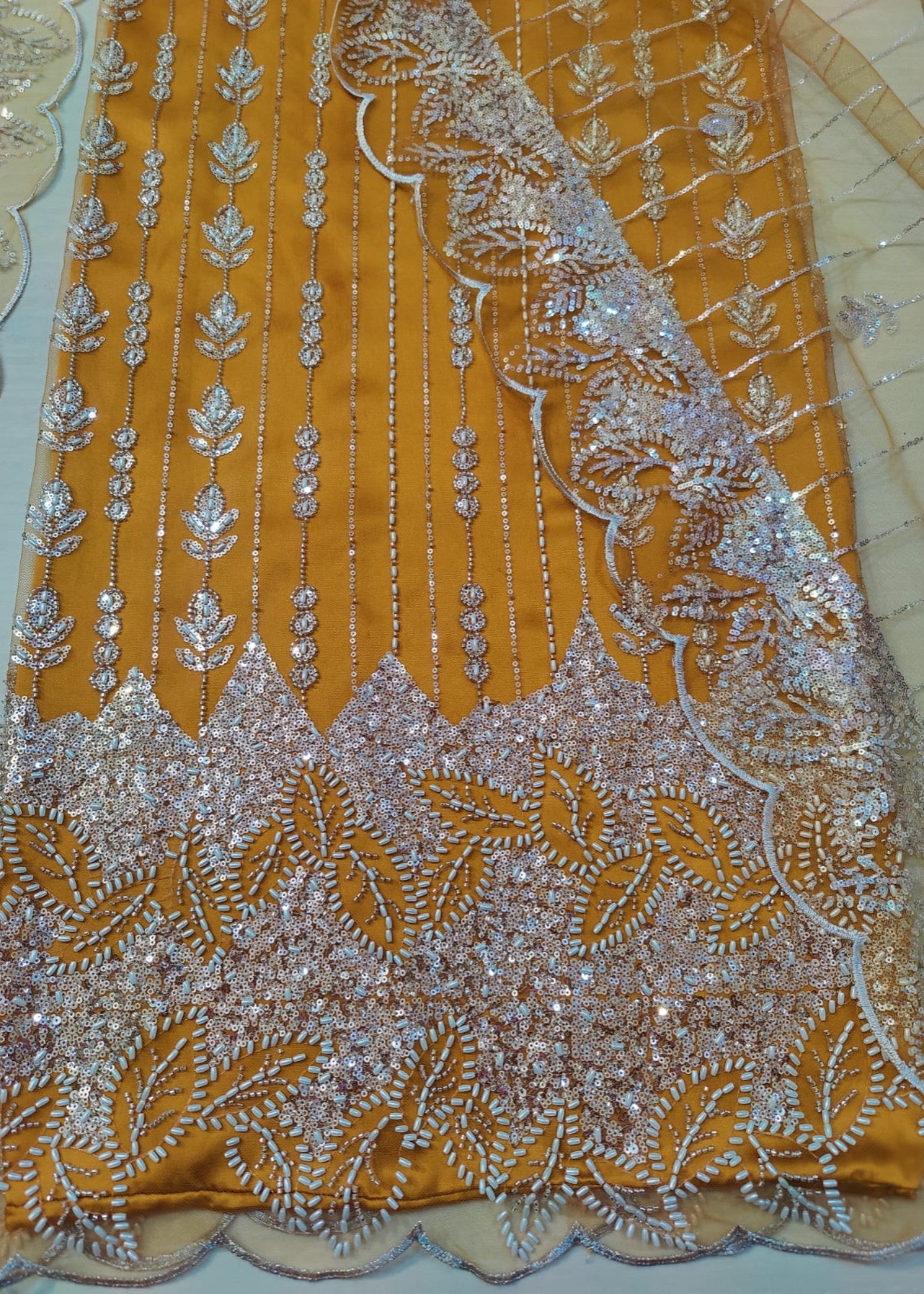 net Unstitched in Yellow ochre