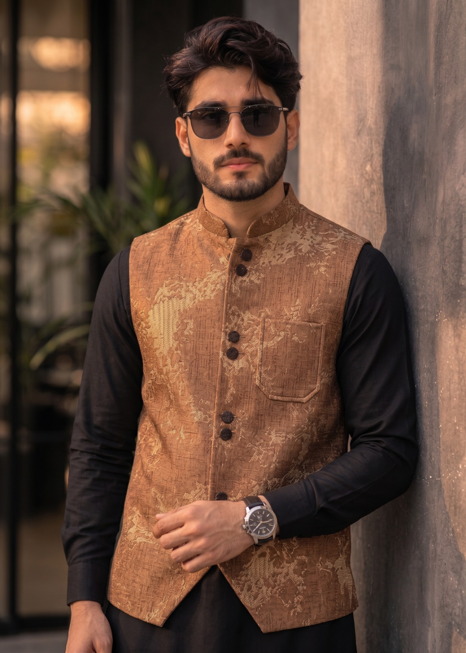 suiting Waistcoat in Copper